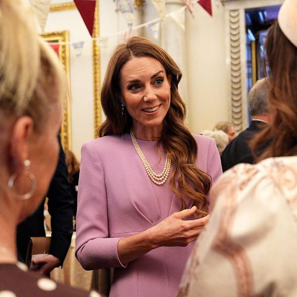 Prinzessin Kate während des Empfangs im Buckingham Palace anlässlich des 100. Geburtstags von Königin Elizabeth II.