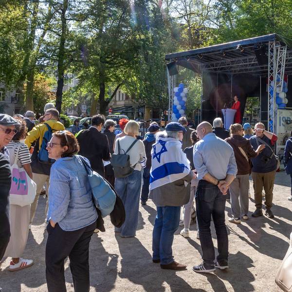 Der jährliche Israel-Tag auf dem Rathenauplatz findet seit 20 Jahren statt.