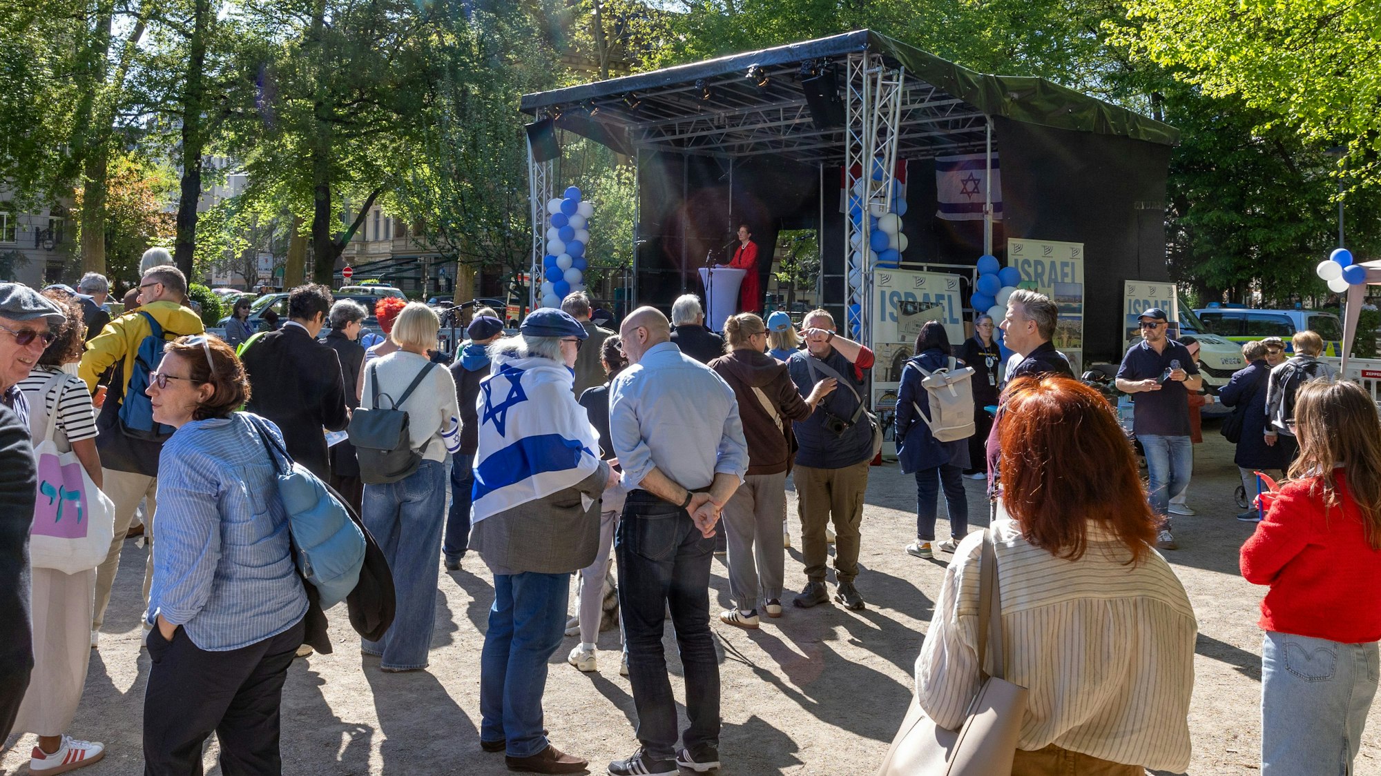 Der jährliche Israel-Tag auf dem Rathenauplatz findet seit 20 Jahren statt.