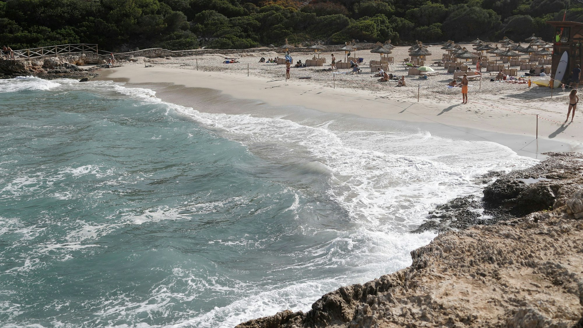 Der Strand von Cala Mendia in Manacor auf Mallorca. (Archivfoto)
