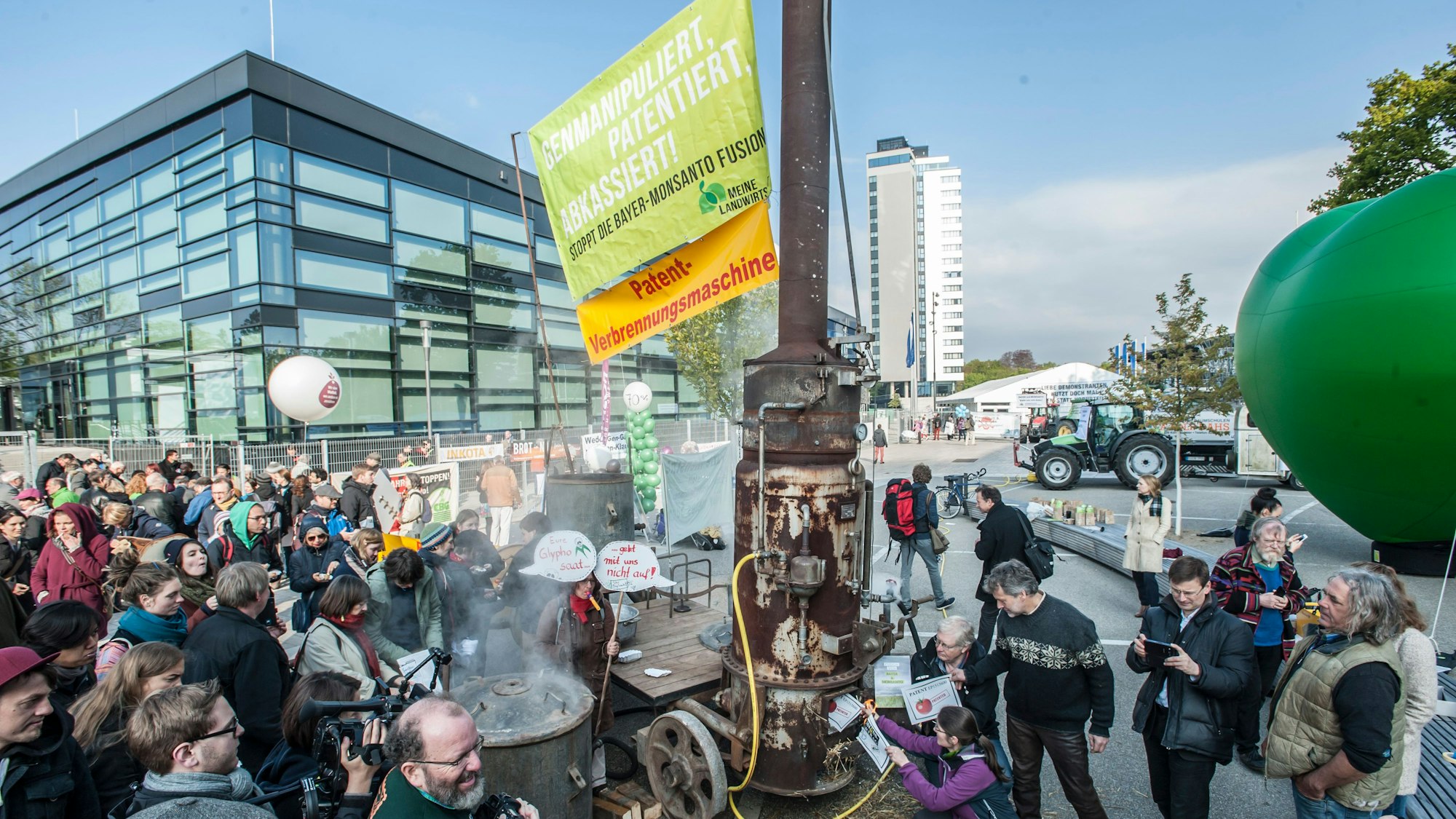 Die Bayer-Hauptversammlung 2017 in Bonn.