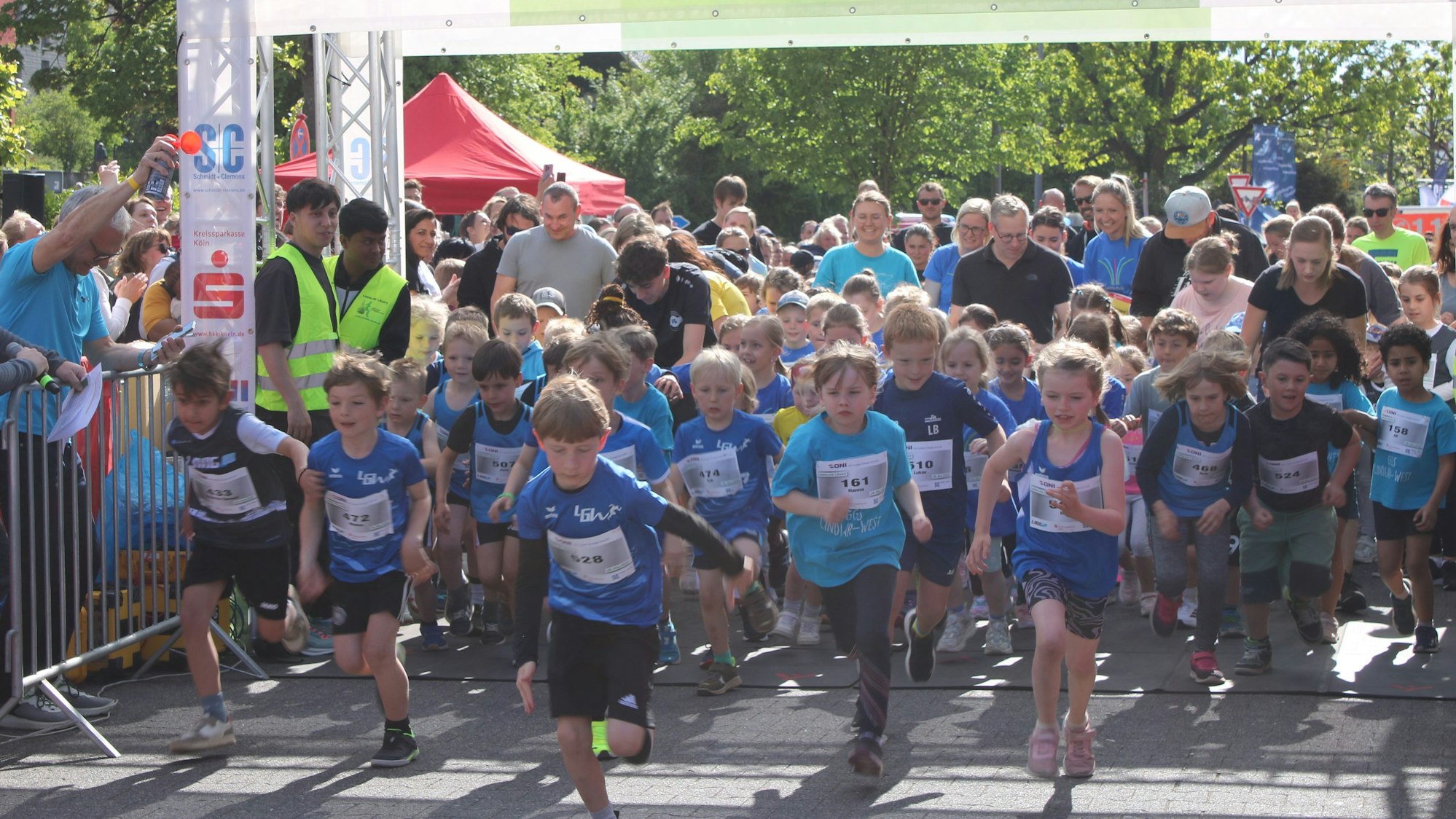 Start eines Bambini-Laufes