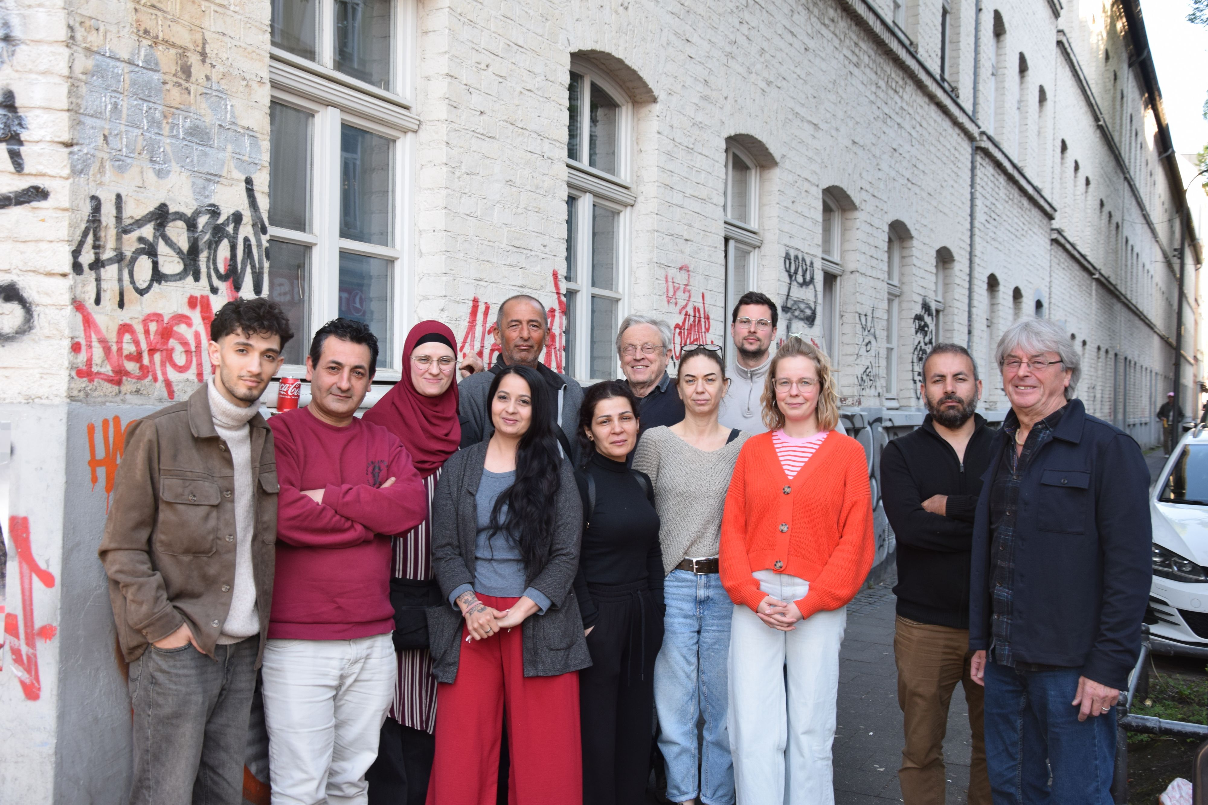 Mitglieder der Interessengemeinschaft Arbeiterhäuser Keupstraße