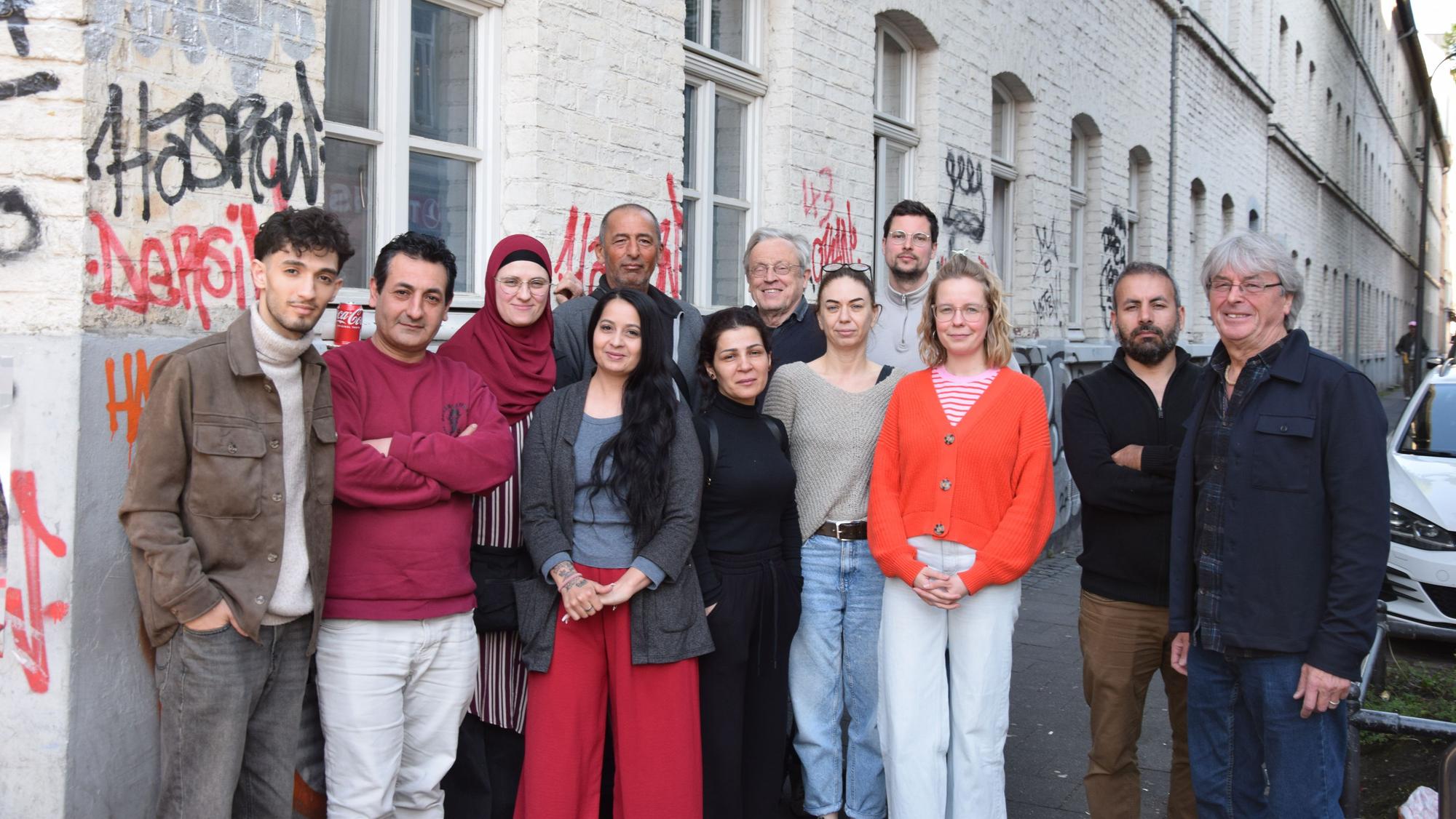 Mitglieder der Interessengemeinschaft Arbeiterhäuser Keupstraße