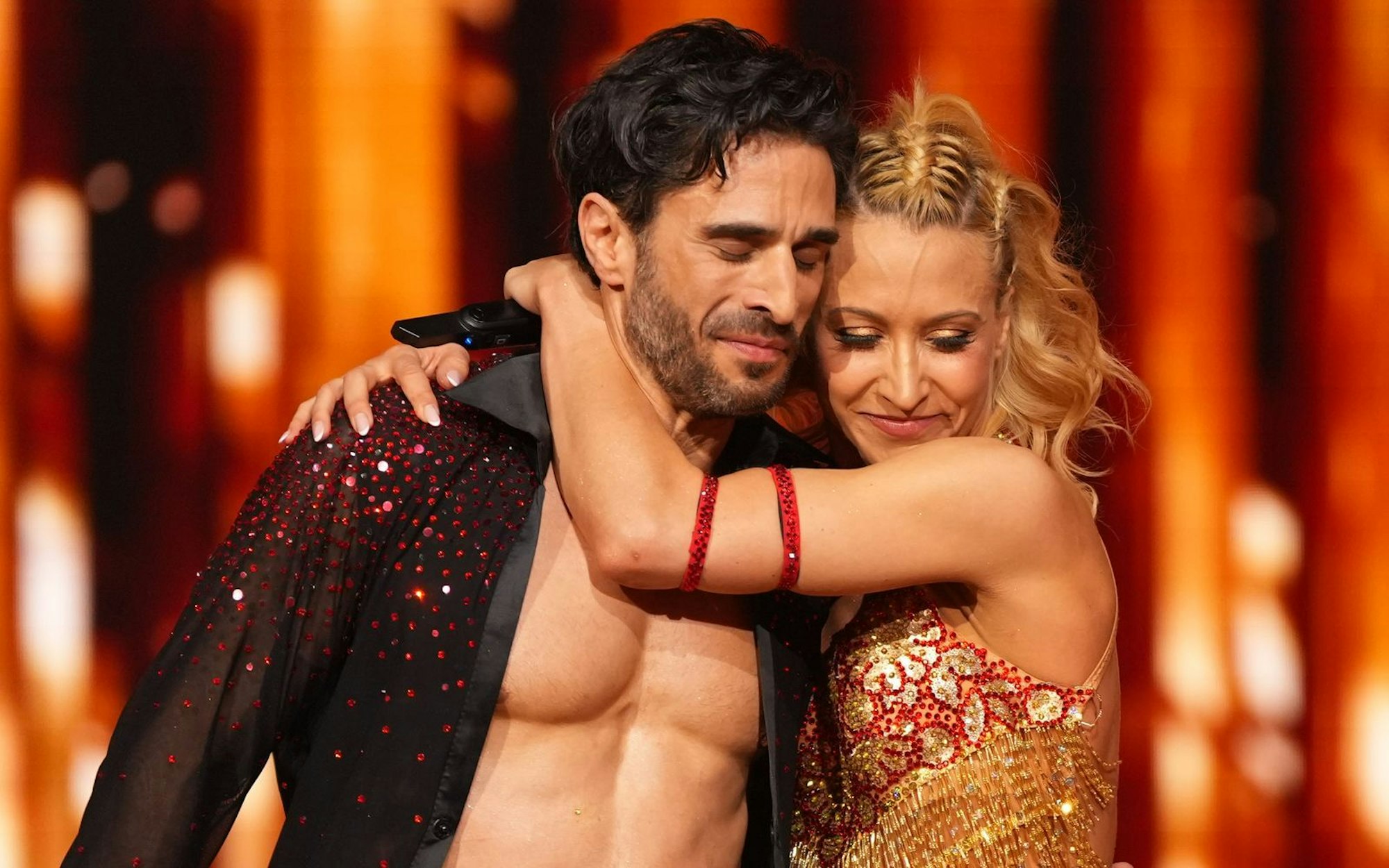 Kathrin Menzinger verteidigte GZSZ-Star Jan Kittmann vor Joachim Llambi. (Bild: RTL / Stefan Gregorowius)