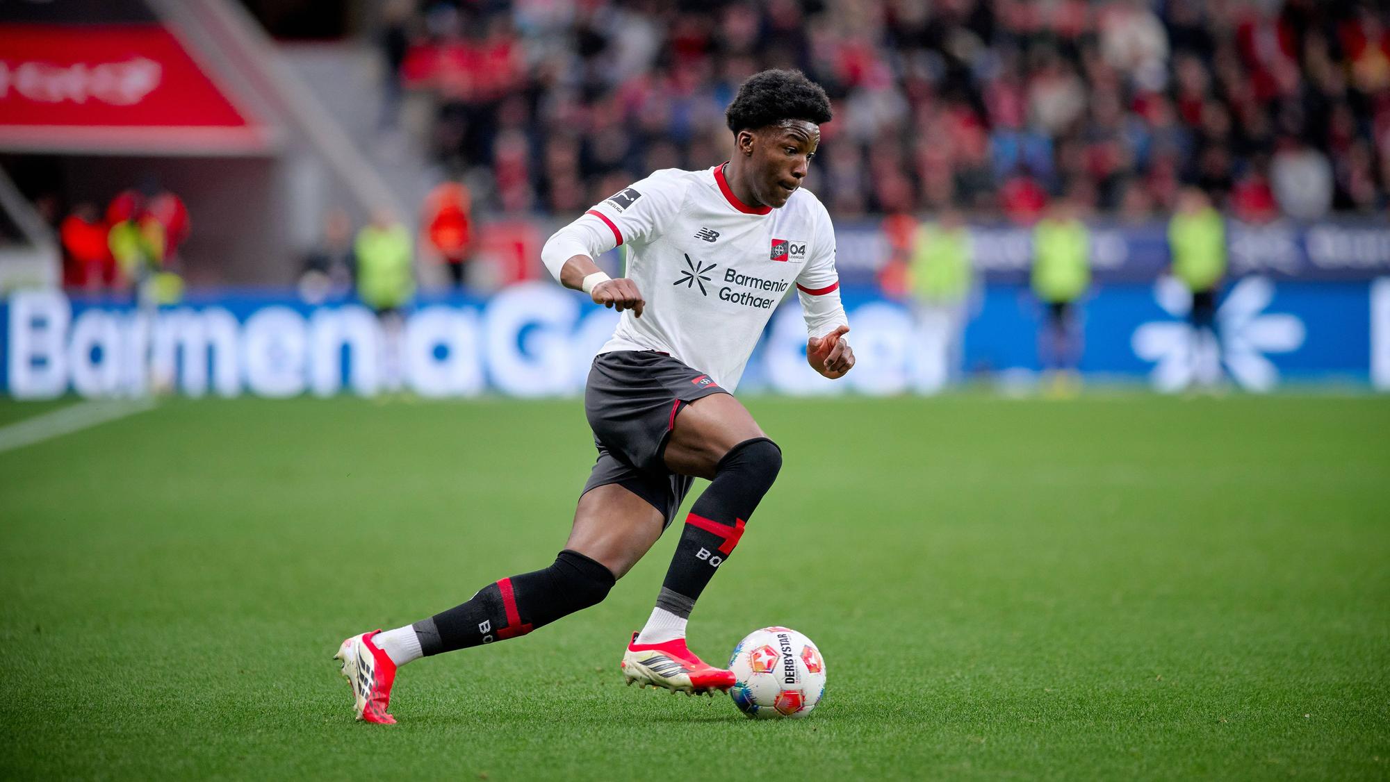 LEVERKUSEN, GERMANY - 28 FEBRUARY, 2026: Axel Tape - The 1.Bundesliga match Bayer 04 Leverkusen vs 1. FSV Mainz 05 at BayArena. PUBLICATIONxNOTxINxRUS Copyright: xVitaliixKliuievx