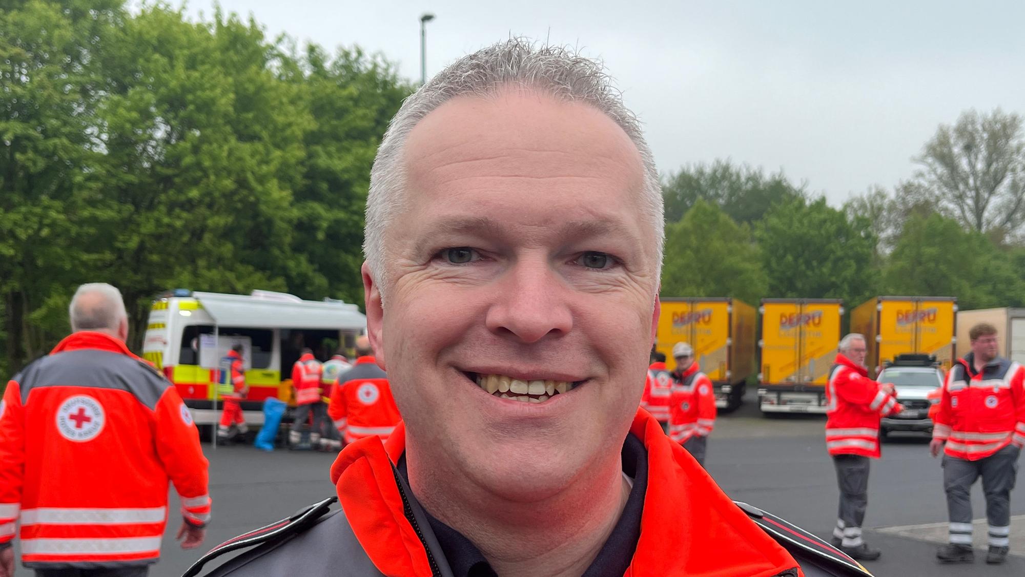 Übungsleiter Matthias Puls war mit den Erkenntnissen aus der Übung zufrieden.