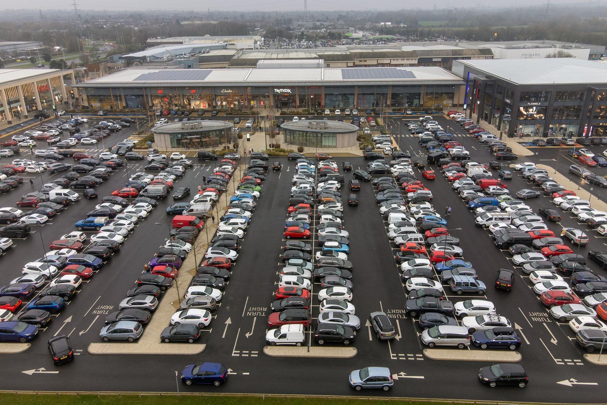 Britischer Parkplatz