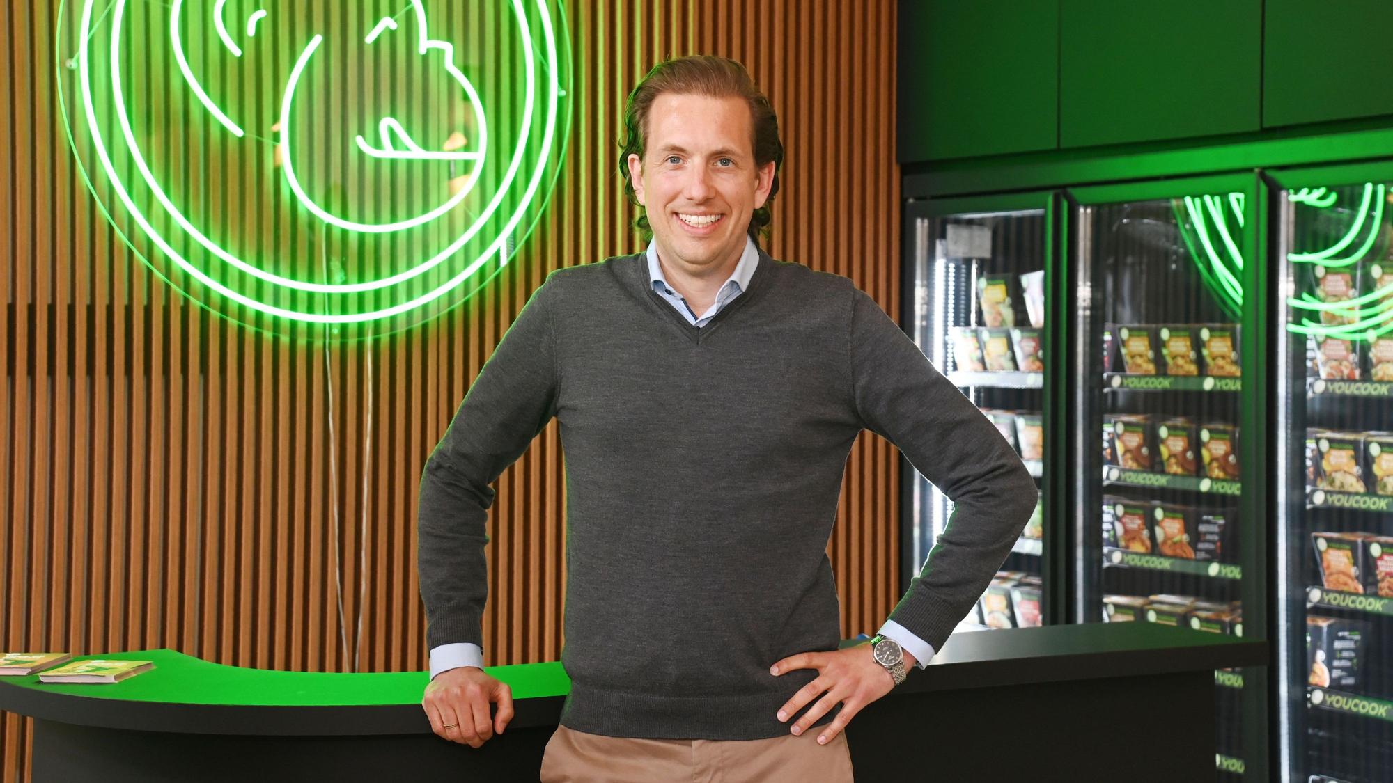 14.04.2026 Köln. Das Kölner Unternehmen Youcook ist Marktführer im Segment gekühlte Fertiggerichte und hat Traditionsmarken wie Meica überholt. Benedikt Meuers. Foto: Alexander Schwaiger
