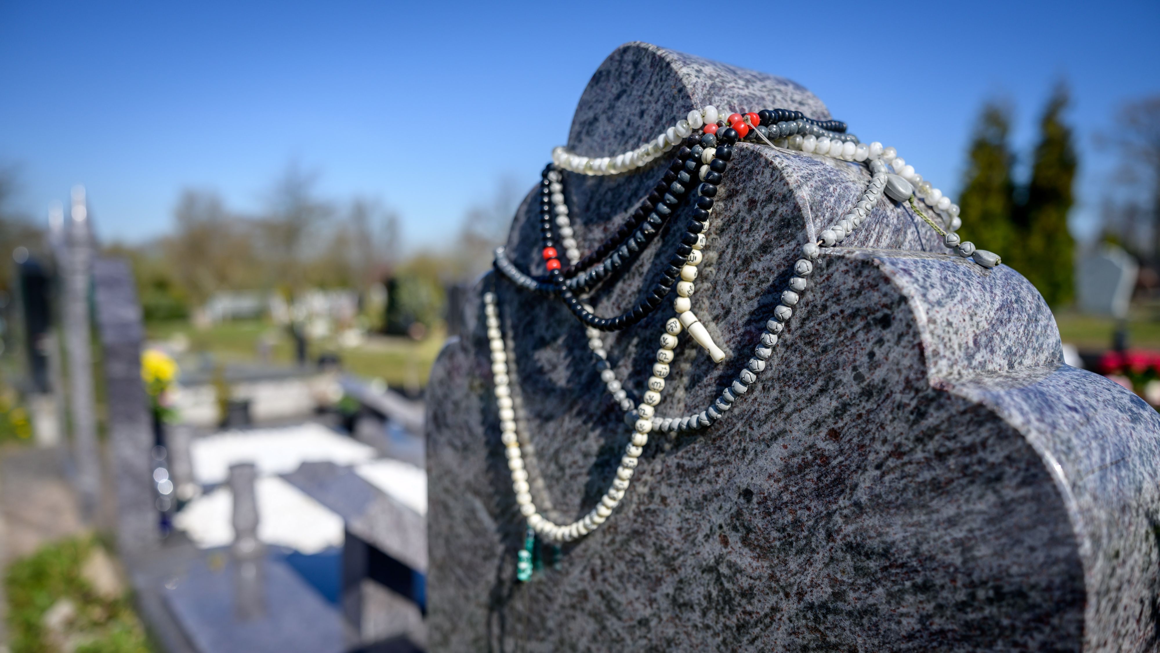 Das muslimischee Grabfeld auf Friedhof in Essen.