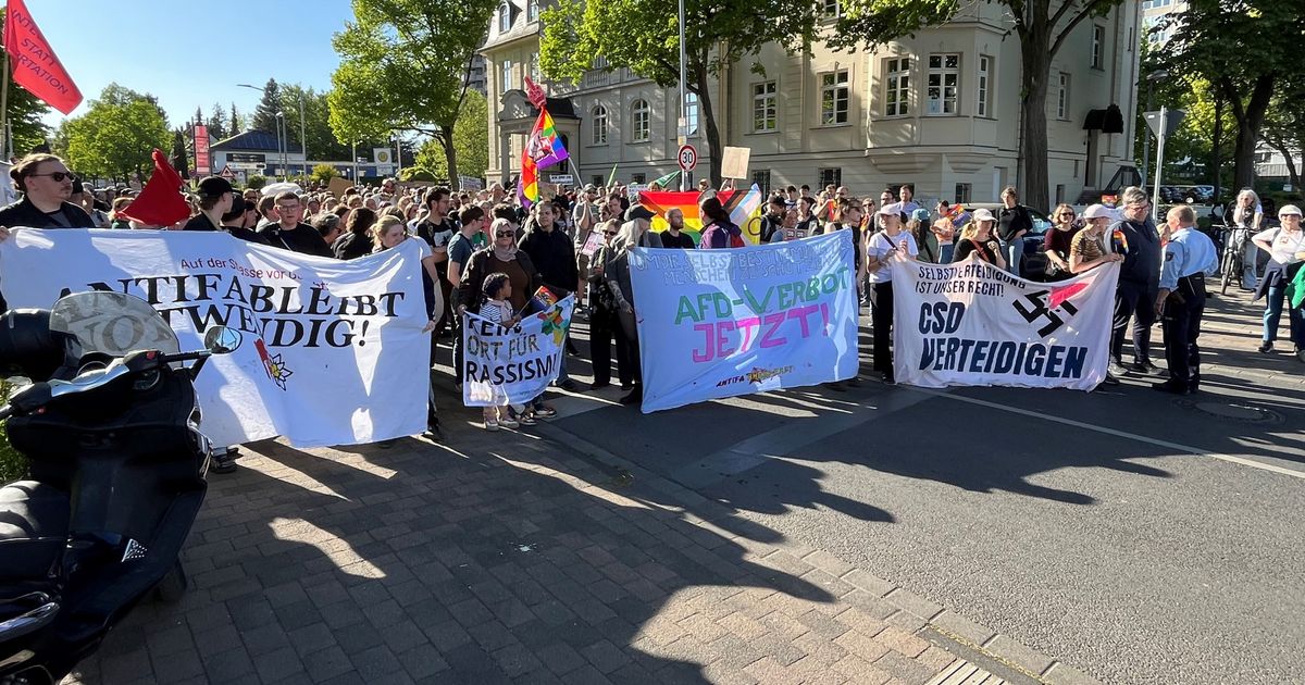 Brühl: AfD-Veranstaltung löst Protest hunderter Menschen aus