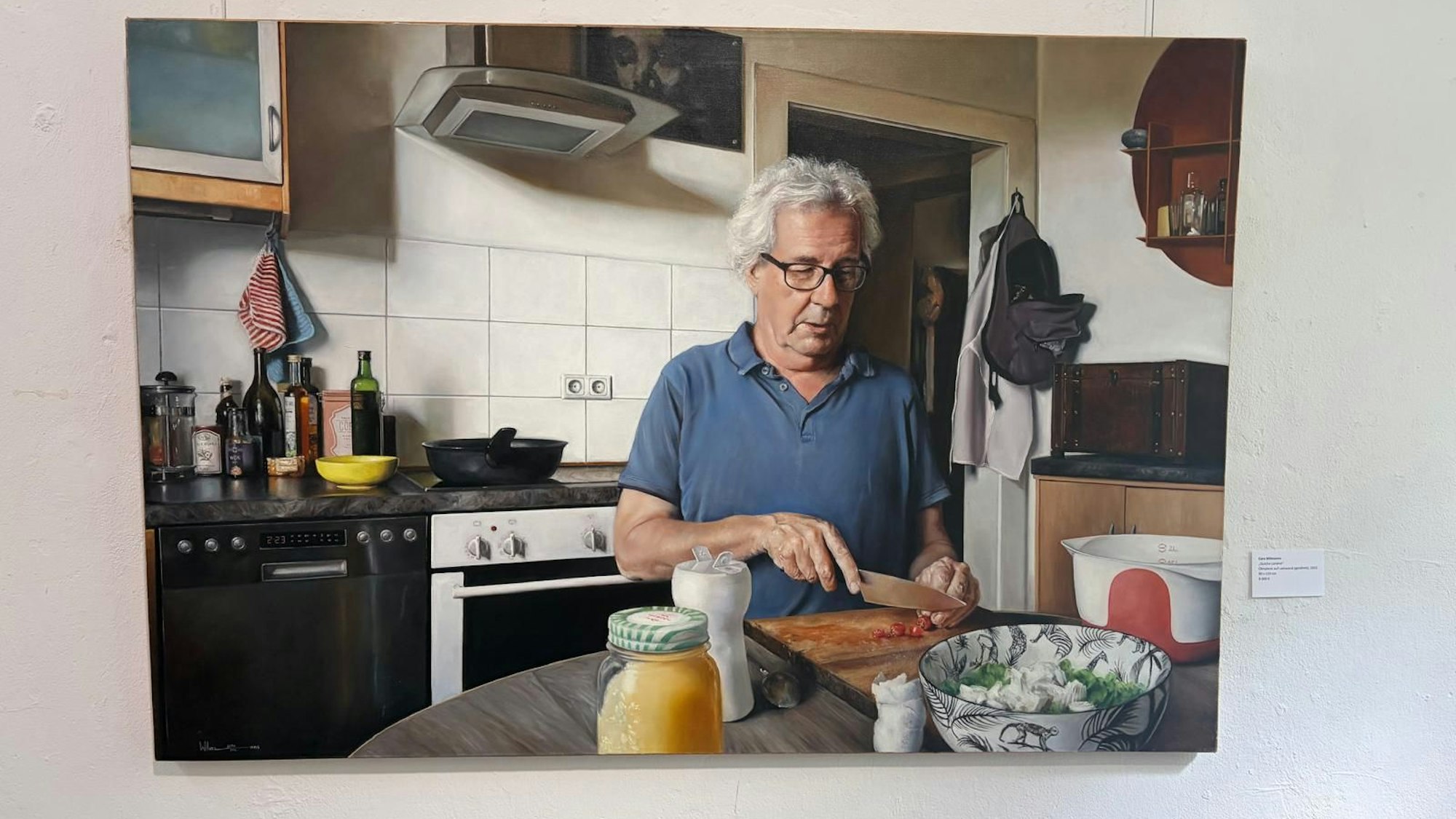 Die Welt und die Menschen um sie herum sind Clara Wilmanns Inspiration. Das Gemälde zeigt ihren Vater.