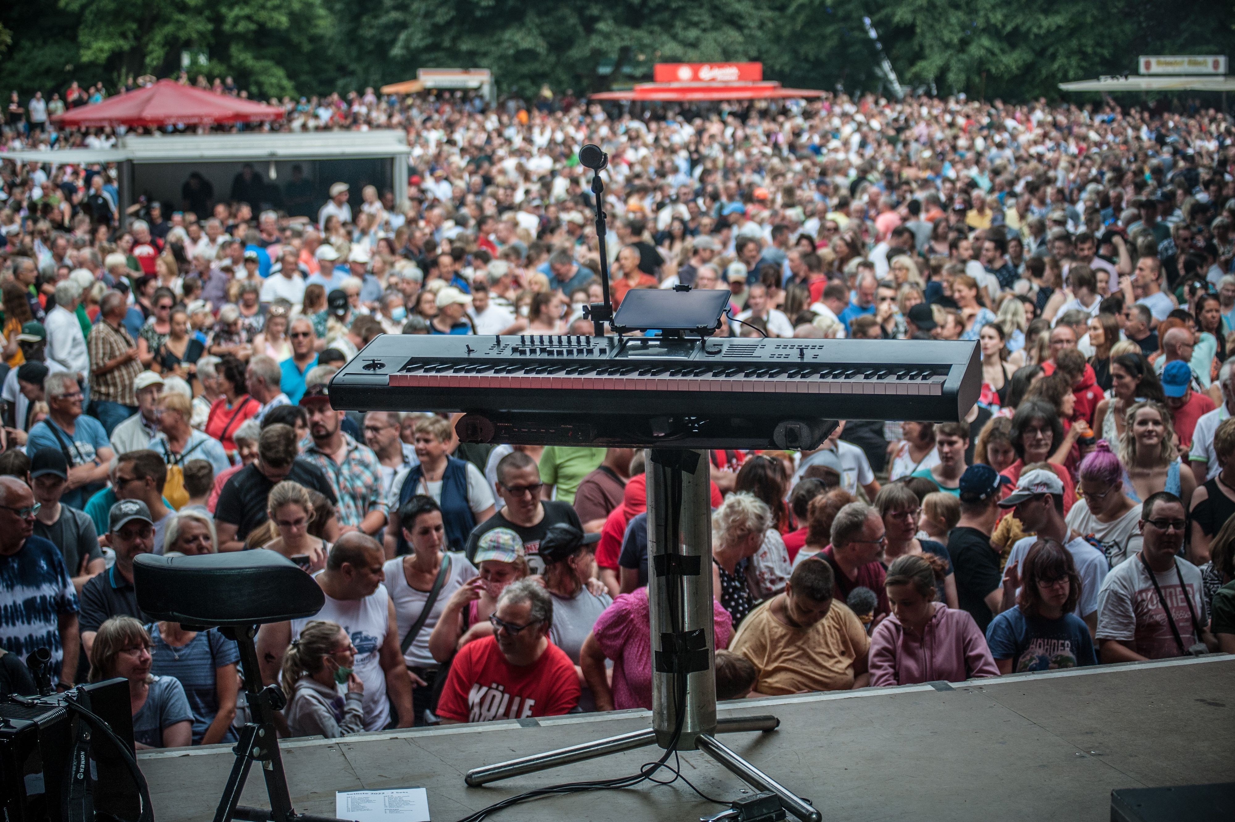 Schlebuscher Schützen- und Volksfest: Henning Krautmachers letzter Auftritt im Wuppermannpark. Foto: Ralf Krieger