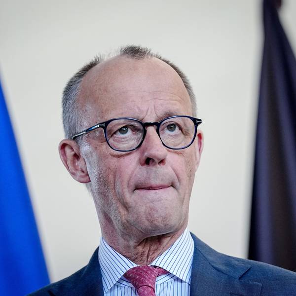Bundeskanzler Friedrich Merz (CDU) bei einem Pressestatement.