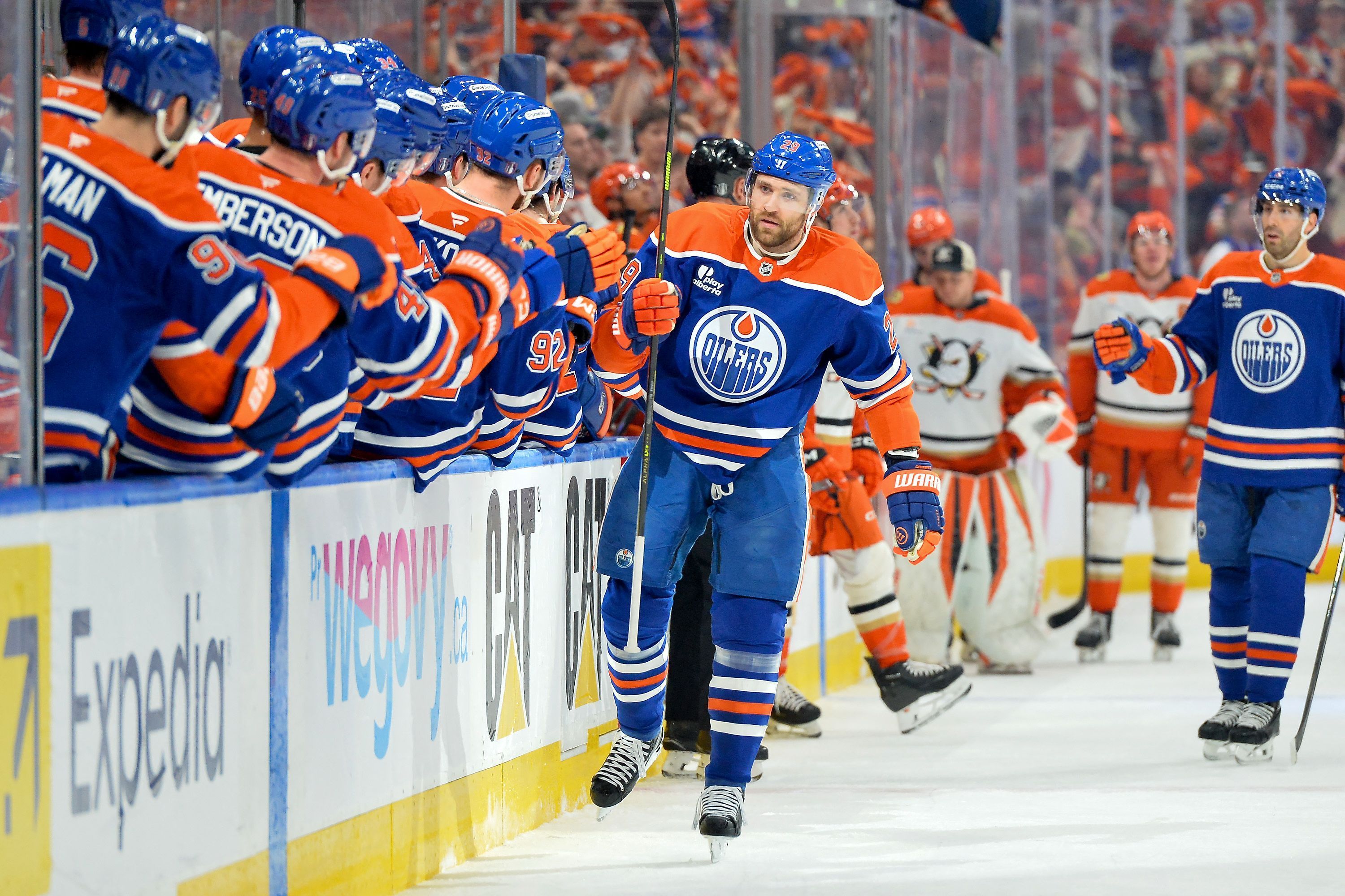 Leon Draisaitt von den Edmonton Oilers.