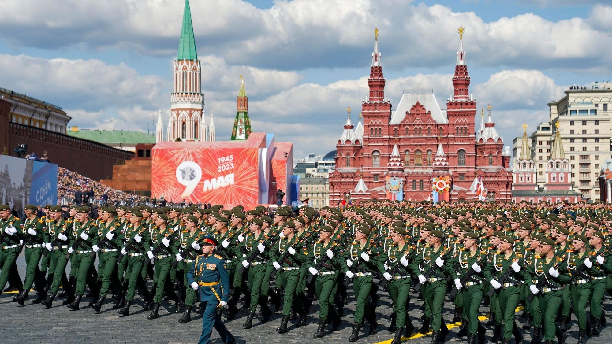 Kriegsende-Gedenken - Russland - Siegesparade am 9. Mai