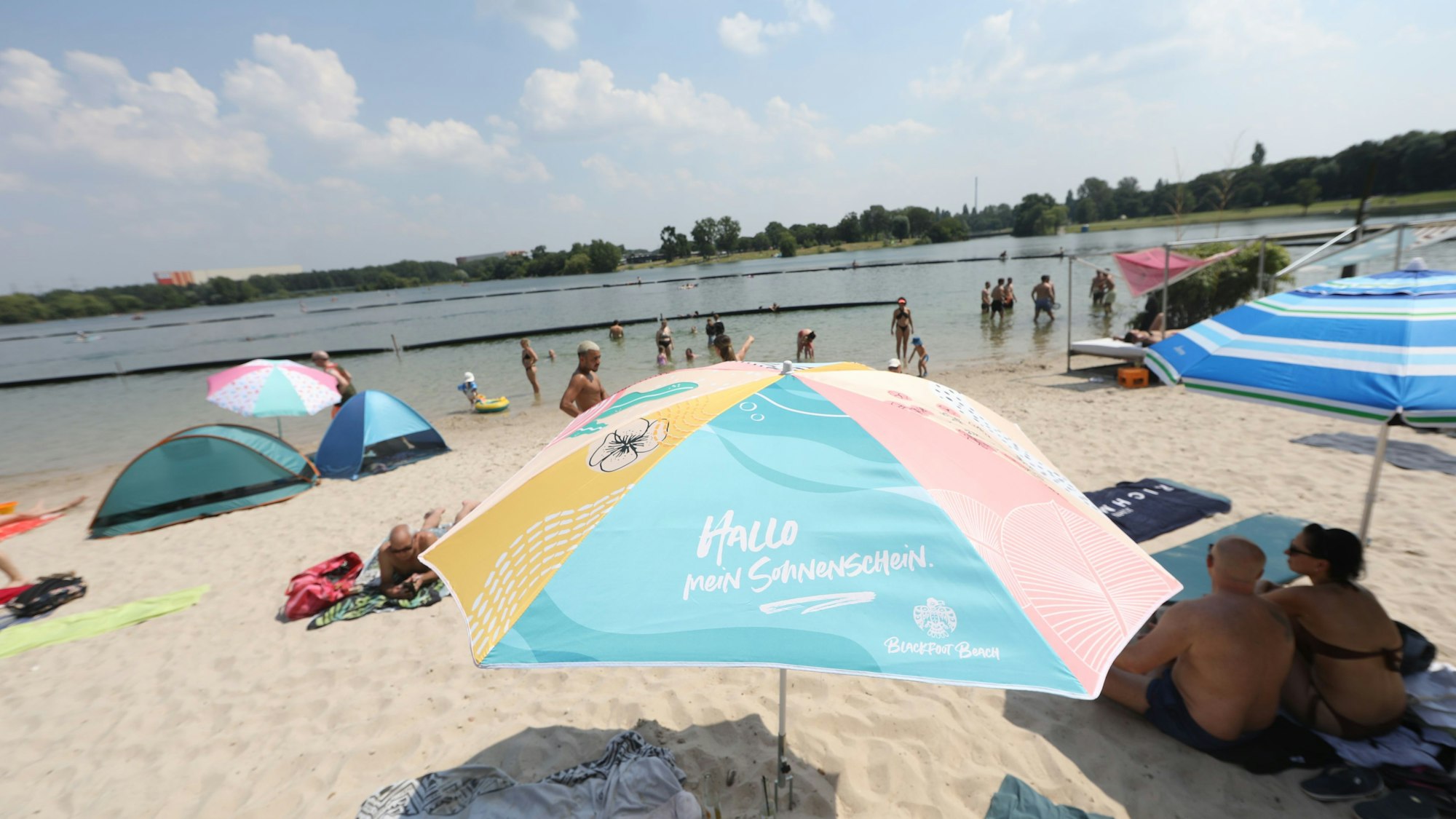 Der Blackfoot Beach am Fühlinger See an einem Sommertag. (Archivbild)