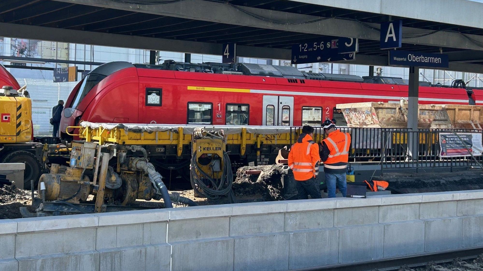 Generalsanierung der Deutschen Bahn zwischen Köln, Wuppertal und Hagen: Baustellenbegehungen im Großraum Wuppertal (Archivfoto vom April 2026)