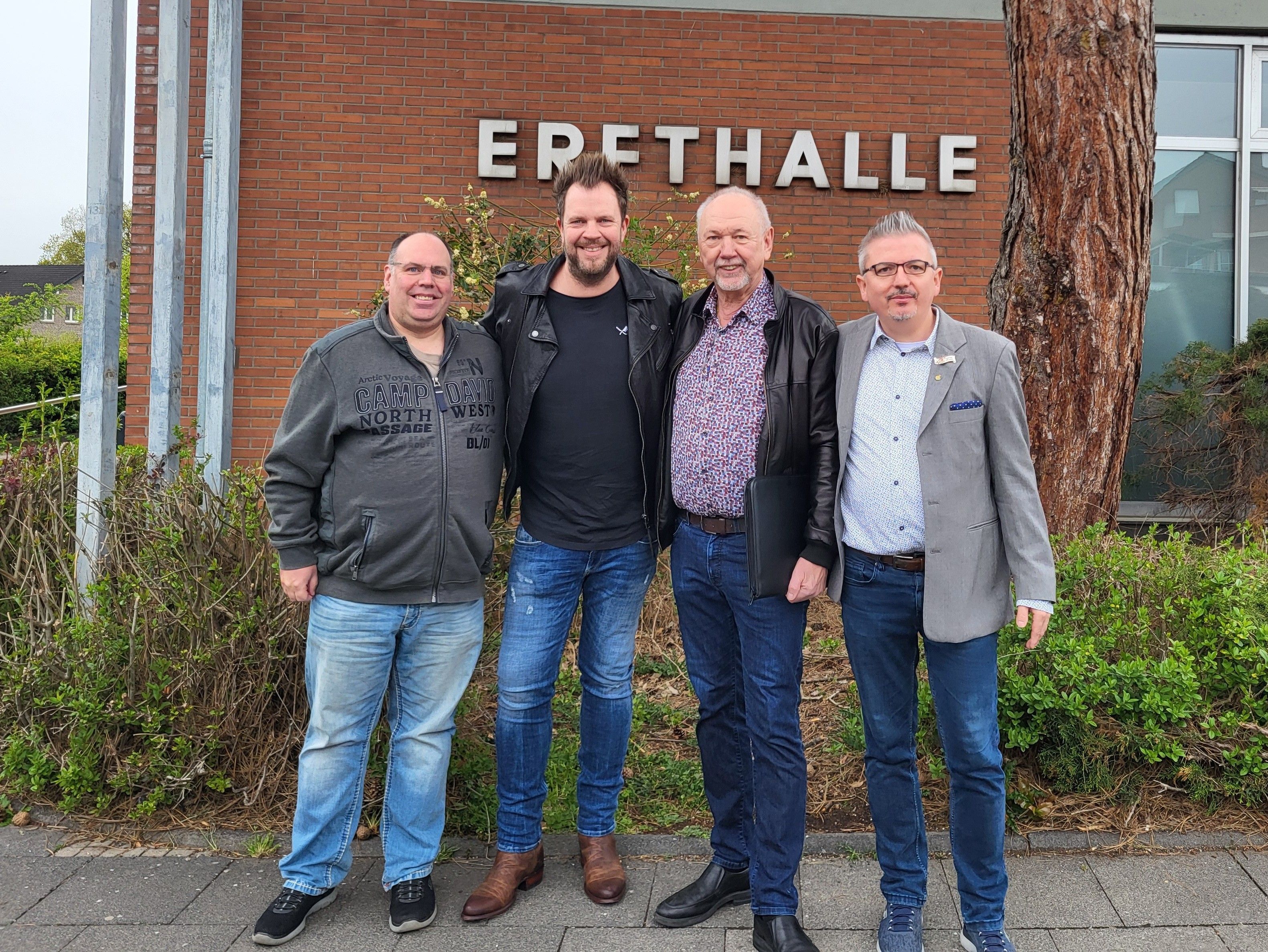 Zu sehen sind Dirk Mölders,Sven Welter, Eddy Wildenburg und David Held,