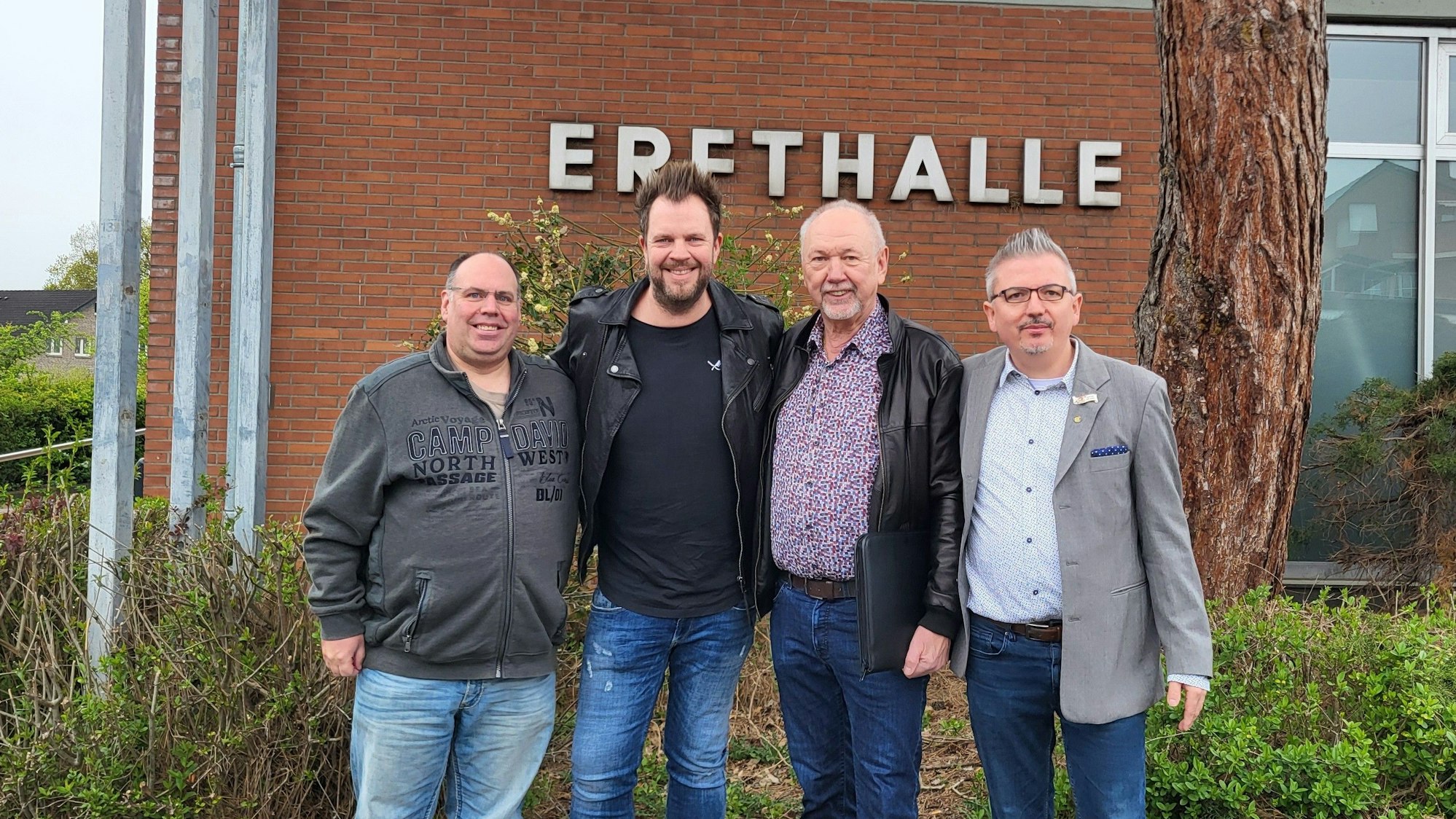 Zu sehen sind Dirk Mölders,Sven Welter, Eddy Wildenburg und David Held,