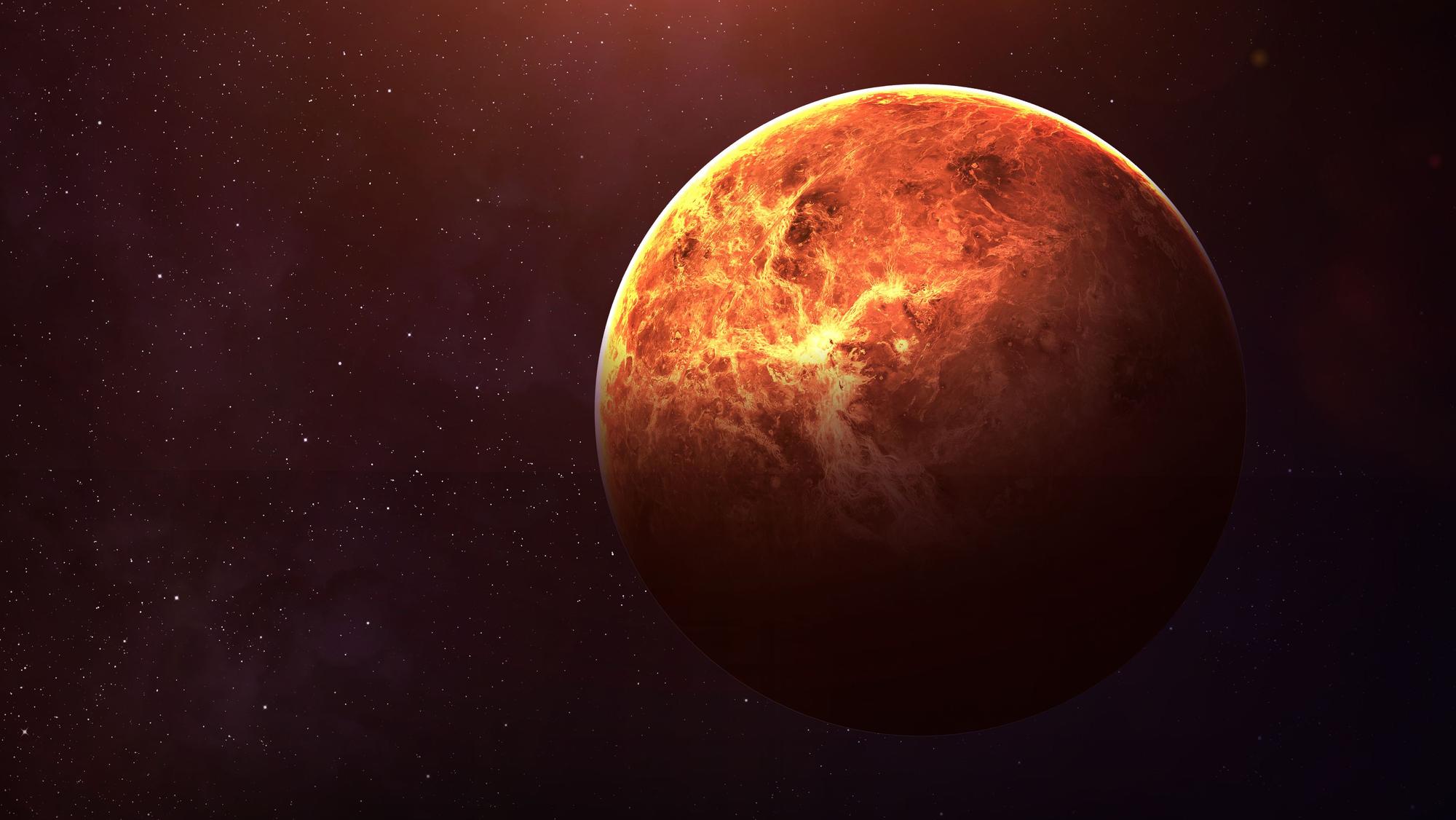 Mars ist der vierte Planet im Sonnensystem