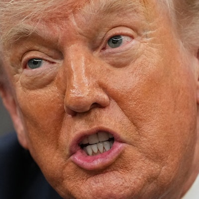 US-Präsident Donald Trump bleibt gegenüber Bundeskanzler Friedrich Merz (CDU) auf Konfrontationskurs. (Archivbild)