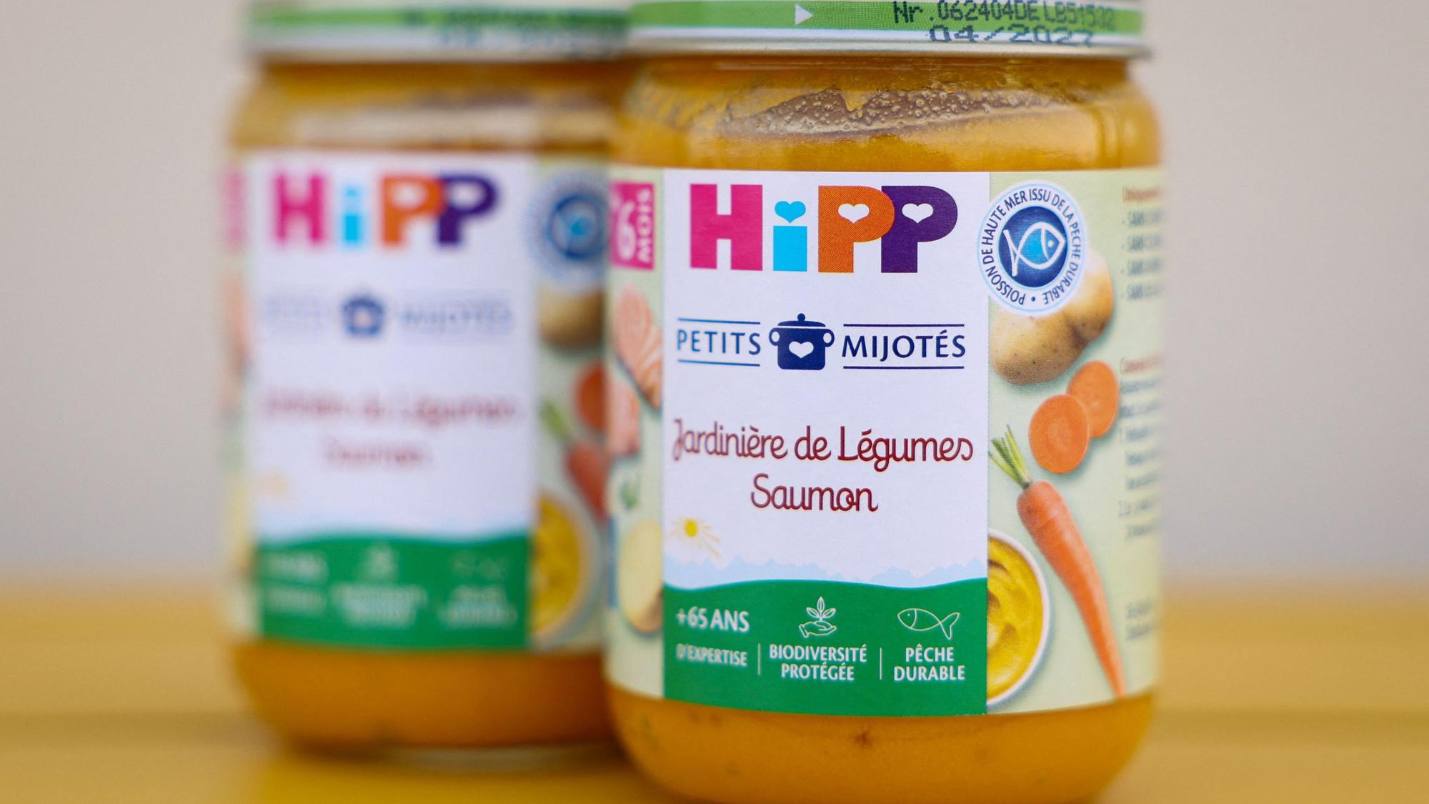 Gläser vom Babynahrung-Hersteller Hipp.