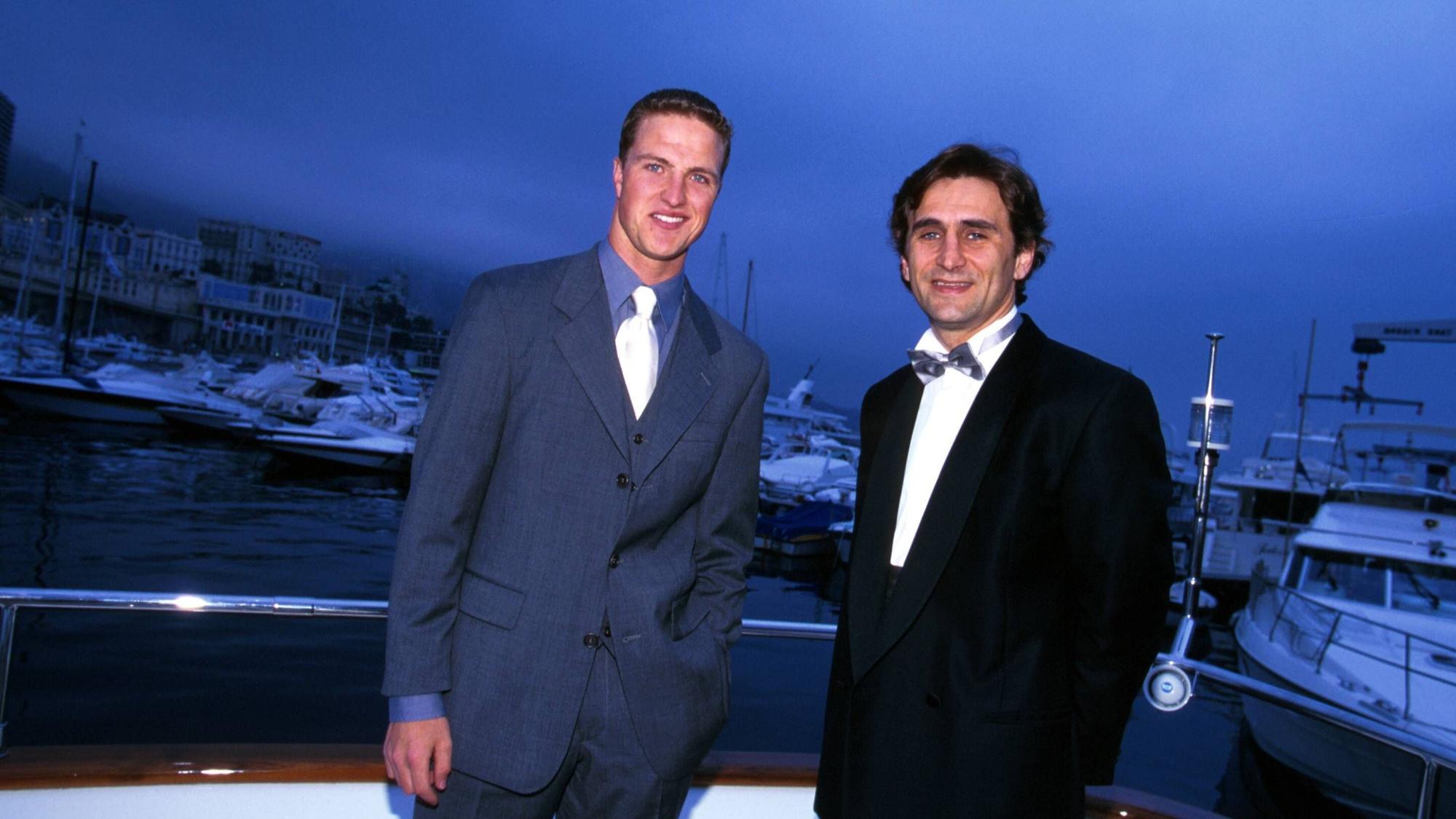 Ralf Schumacher und Alessandro Zanardi posieren.