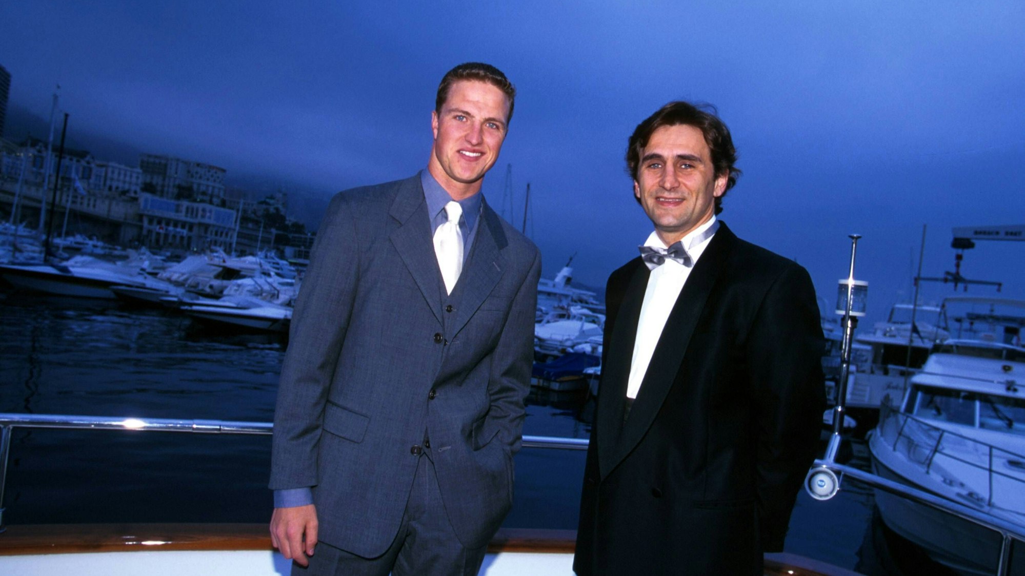 Ralf Schumacher und Alessandro Zanardi posieren.