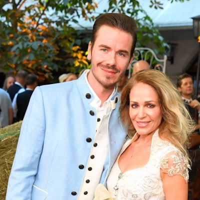 Eric Philippi und Michelle beim „HeidiFest“ von Heidi Klum.
