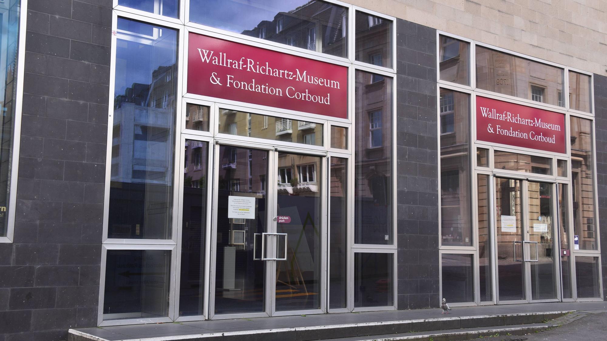 Eingang zum Wallraf-Richartz-Museum & Fondation Corboud. Die Gemäldegalerie schließt bald für zwei Jahre.