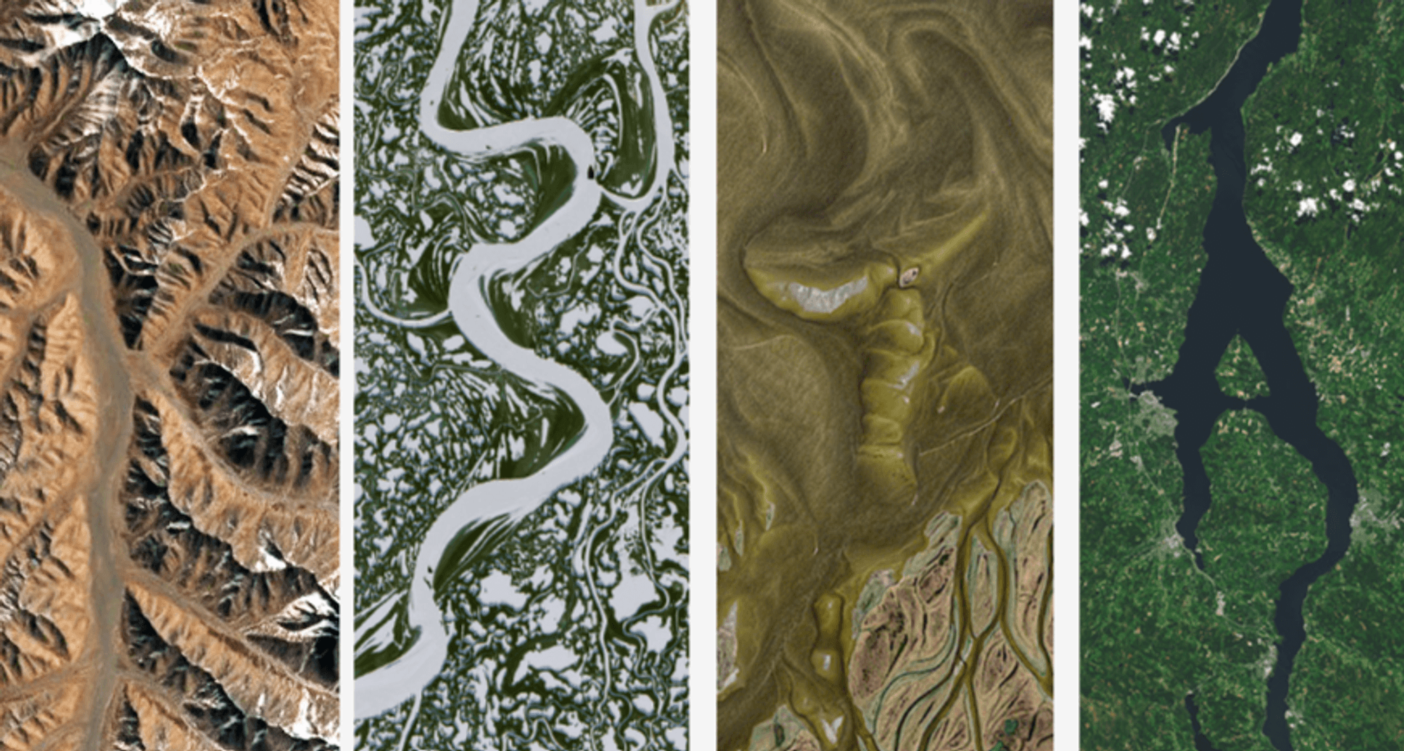 So sieht der Name „KStA“ durch das NASA-Tool „Your Name in Landsat“ aus.