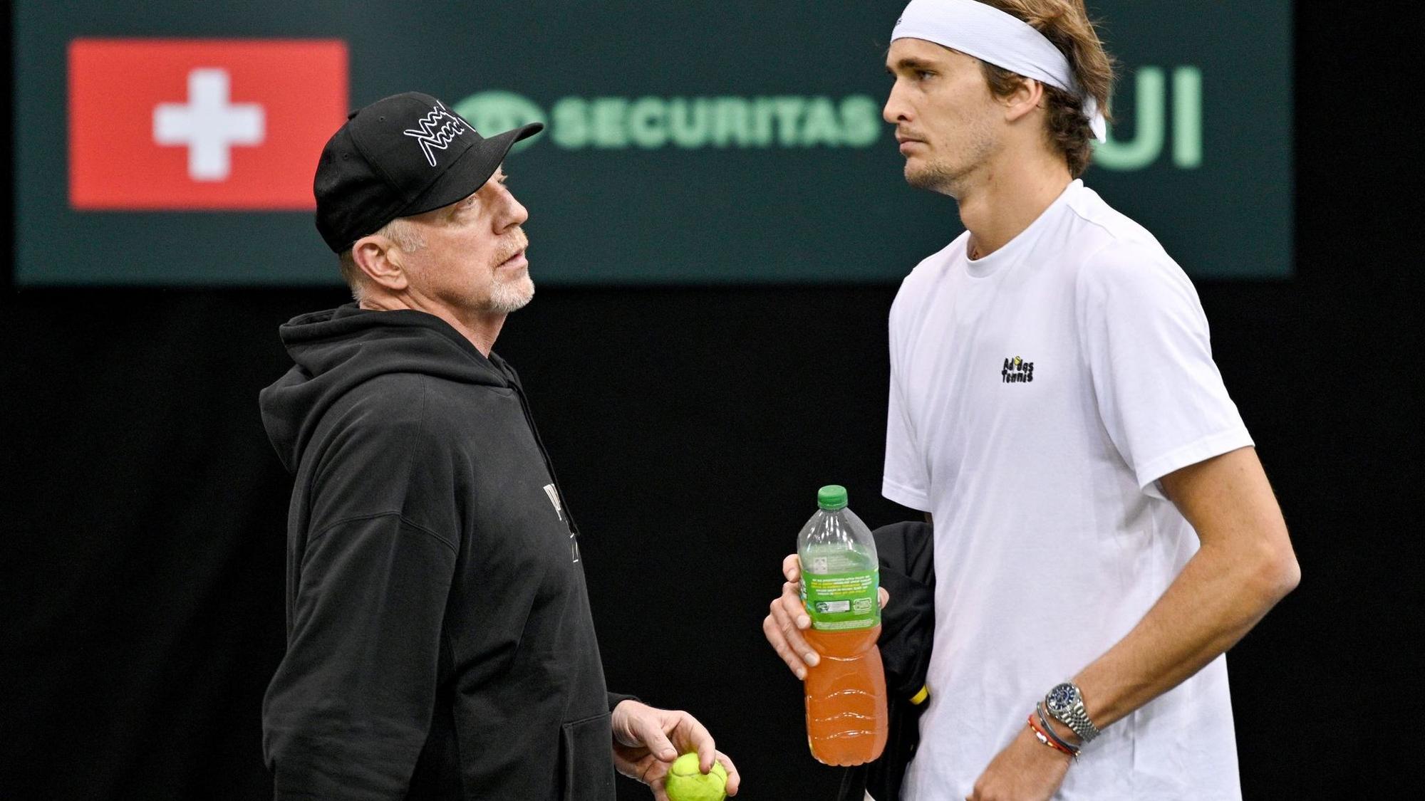 Boris Becker und Alexander Zverev