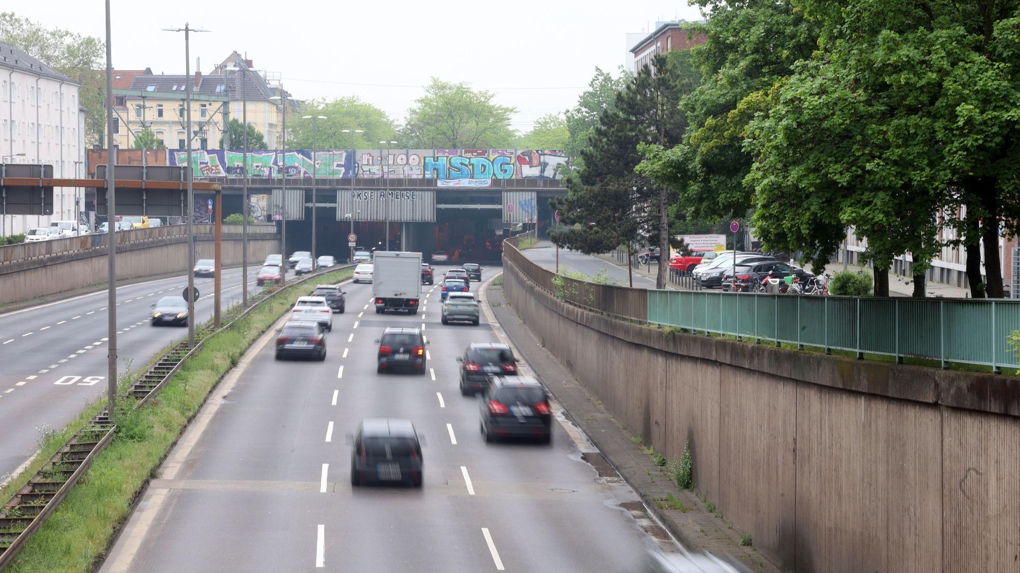 Im Bereich vor dem Herkulestunnel will die Stadt Köln Blitzer montieren.