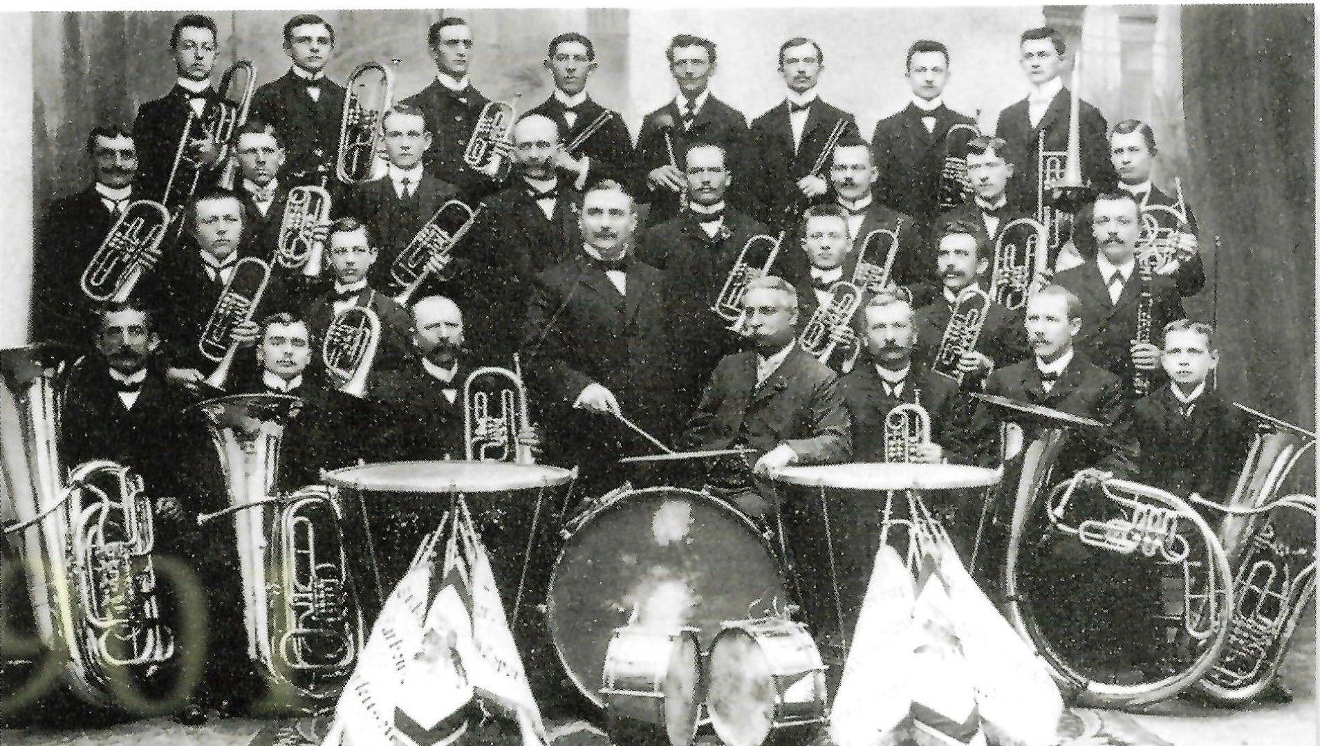 Das Bayer Blasorchester 1903.