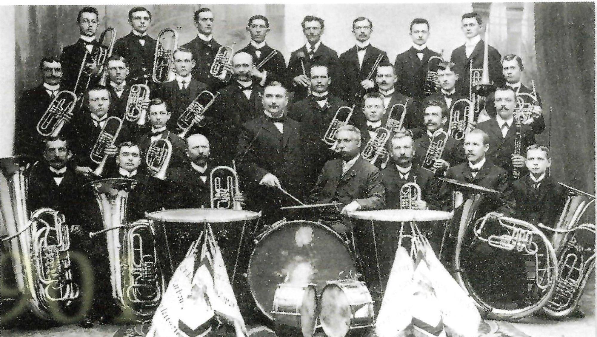 Das Bayer Blasorchester 1903.