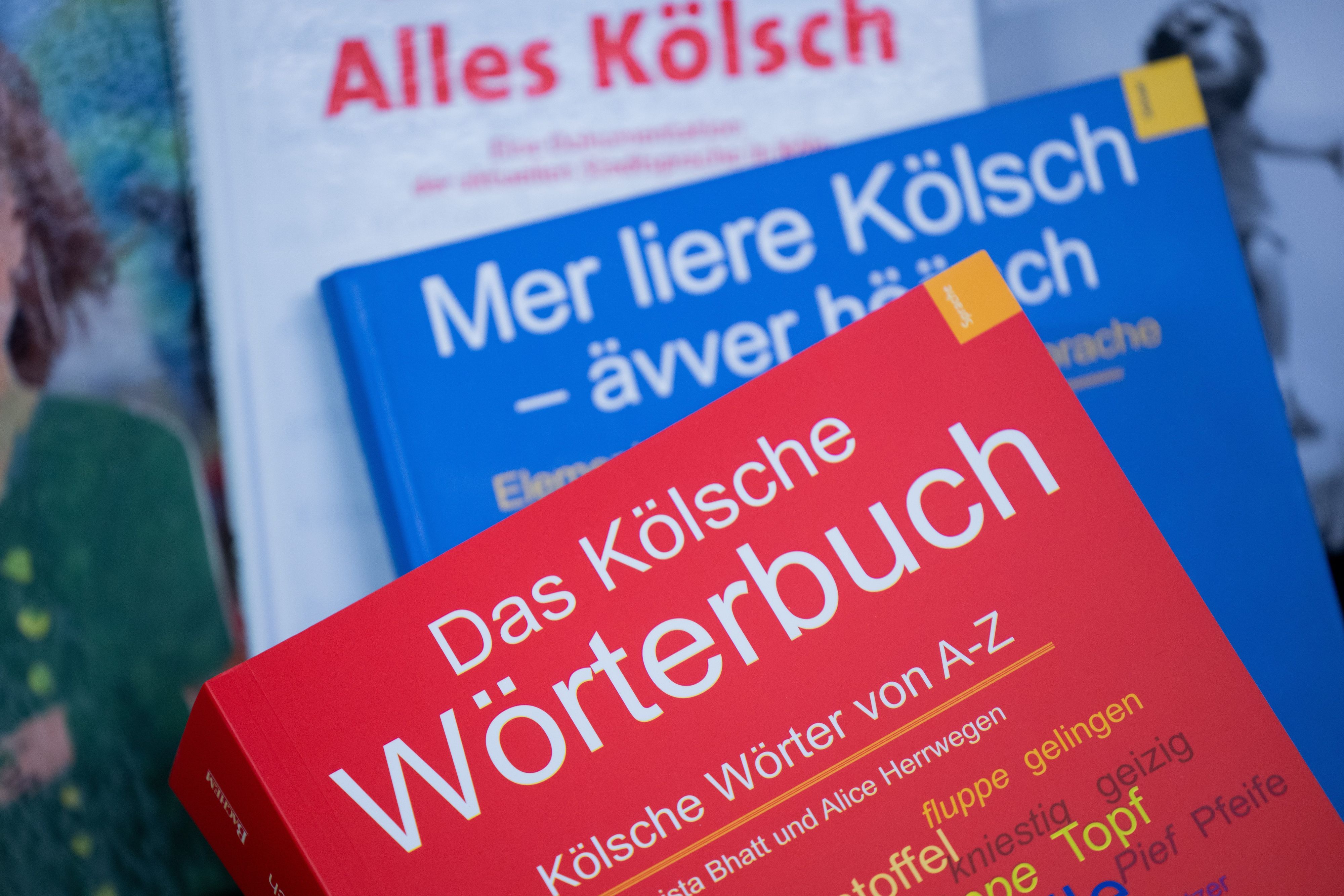 «Das Kölsche Wörterbuch» und andere Bücher zu dem Thema liegen in der Akademie för uns kölsche Sproch aus.