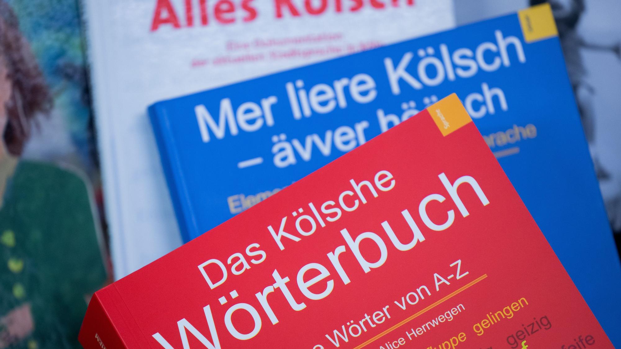 «Das Kölsche Wörterbuch» und andere Bücher zu dem Thema liegen in der Akademie för uns kölsche Sproch aus.
