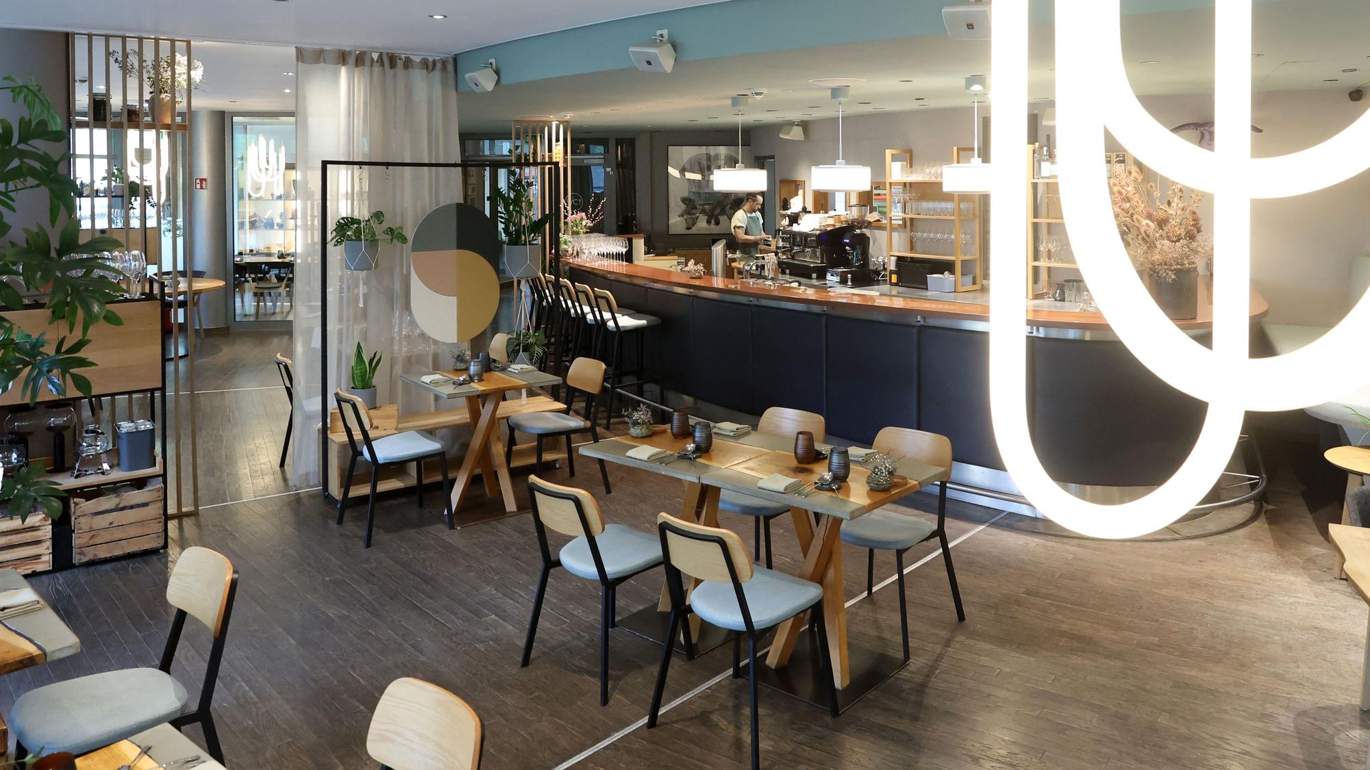 Das Restaurant NeoBiota in Köln von innen.