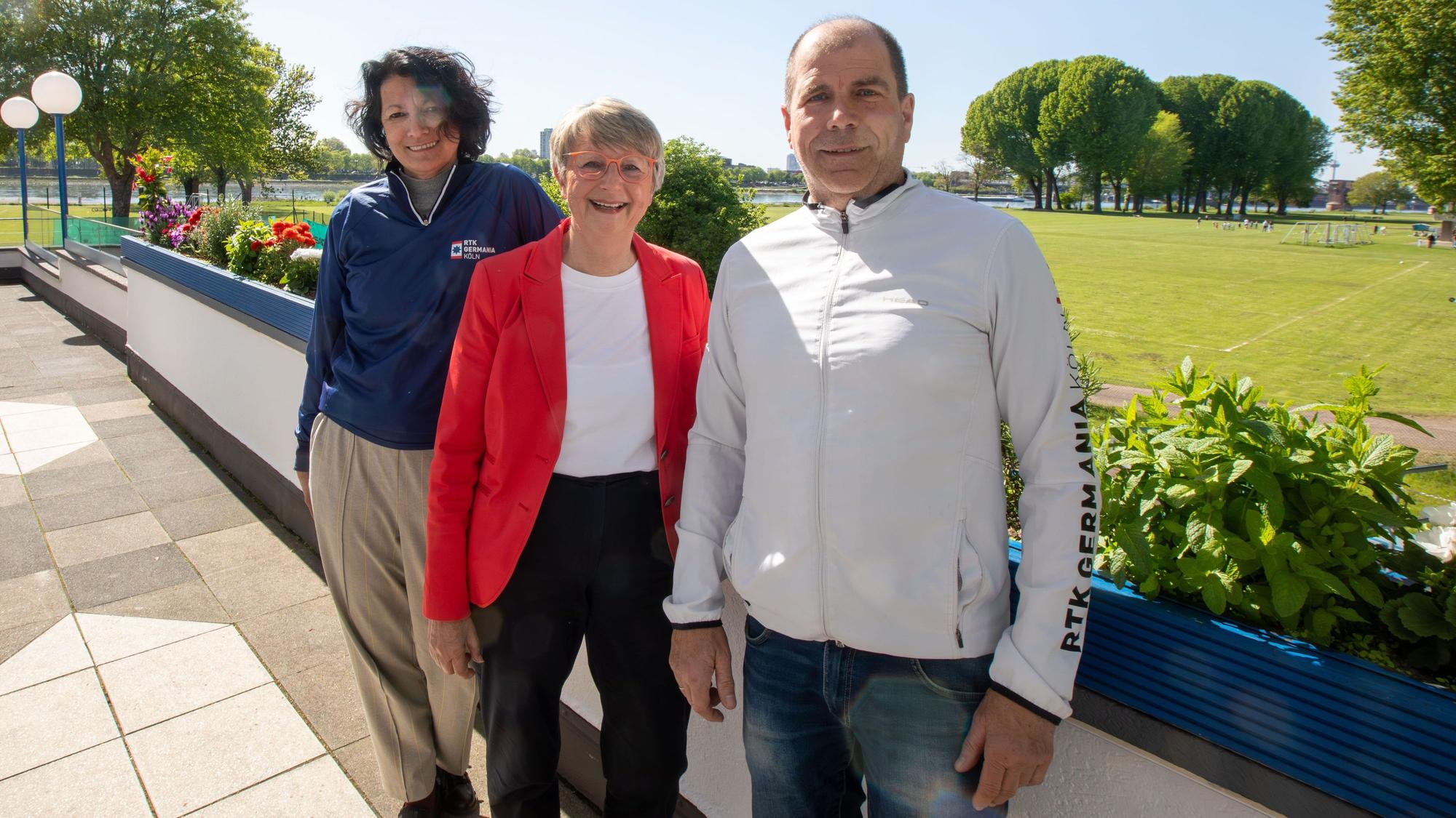 Freuen sich auf die Geburtstagsveranstaltung am Sonntag, 10. Mai: Indira Banerjea (v.l.), Ursula Düsselmann und Jochen Radermacher.