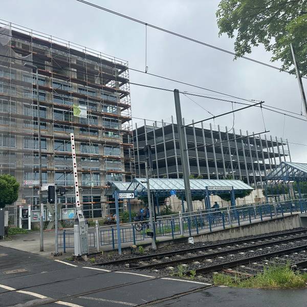 Schon gut ist zu erkennen, wie der Bechtle-Neubau in Sankt Augustin später auf den Betrachter wirkt.
