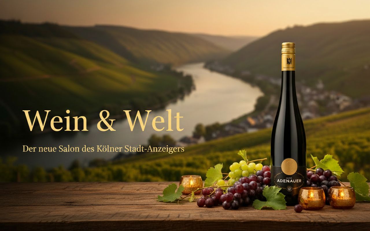 Freunde stoßen mit einem Glas gutem Wein an.