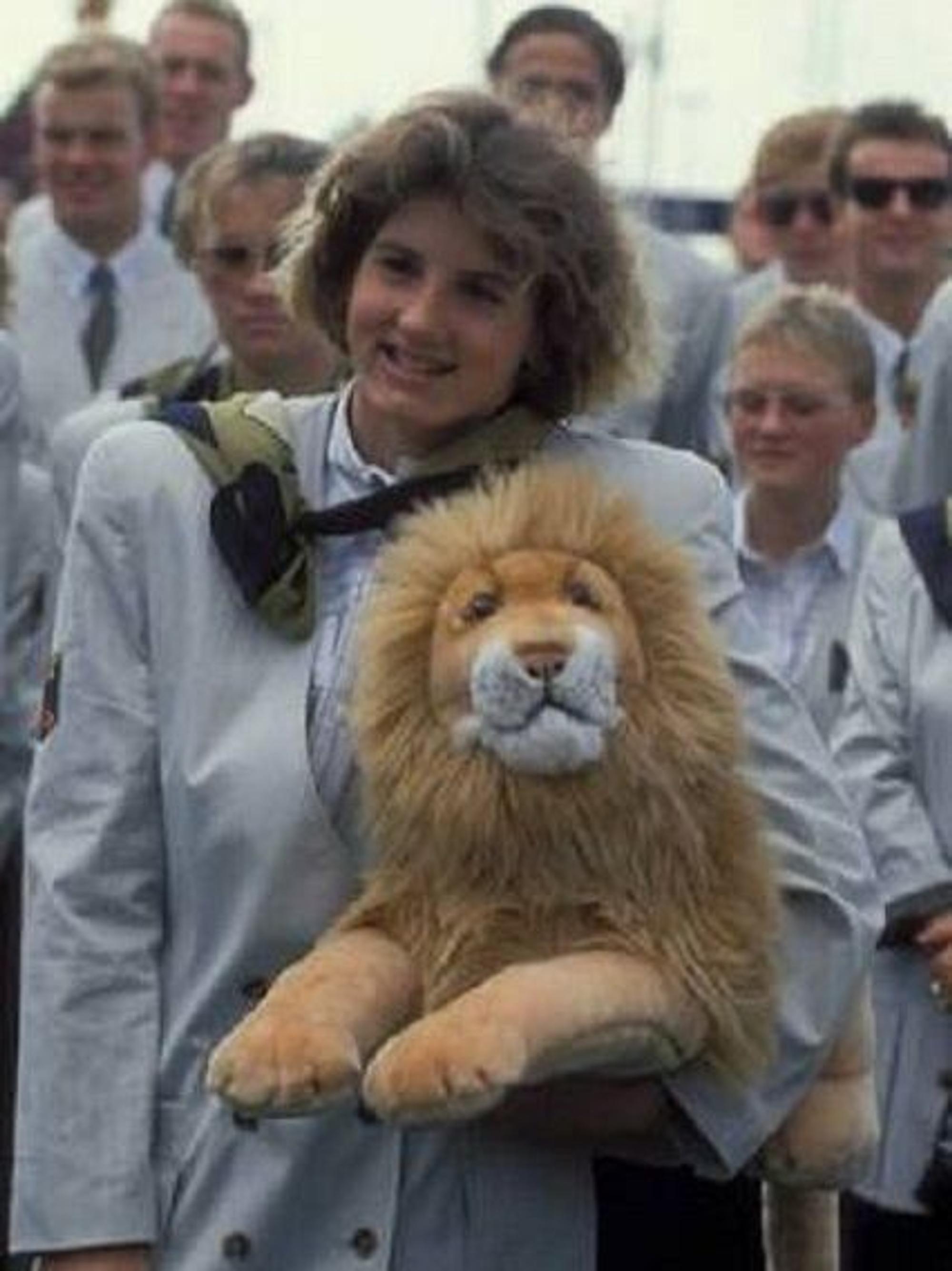 Zu sehen ist Heike Becker als Olympionikin 1988 in Seoul.