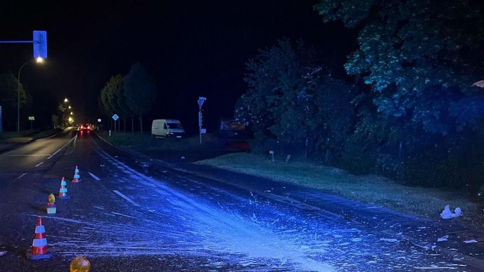 Polizei stoppt 25-jährigen Mann nach Farbanschlag.
