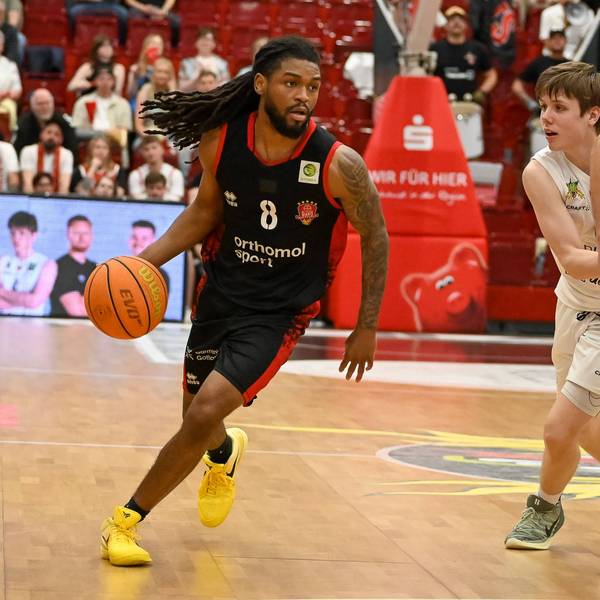 Kobe Langley Bayer Giants Leverkusen, 08 Artland Dragons vs. Bayer Giants Leverkusen, 2. Basketball-Bundesliga, Pro A, 34. Spieltag, Saison 2025/2026, 02.05.2026, Artland Dragons vs. Bayer Giants Leverkusen, 2. Basketball-Bundesliga, Pro A, 34. Spieltag, Saison 2025/2026, 02.05.2026 Quakenbrueck *** Kobe Langley Bayer Giants Leverkusen, 08 Artland Dragons vs Bayer Giants Leverkusen, 2 Basketball Bundesliga, Pro A, 34 Matchday, Season 2025 2026, 02 05 2026, Artland Dragons vs Bayer Giants Leverkusen, 2 Basketball Bundesliga, Pro A, 34 Matchday, Season 2025 2026, 02 05 2026 Quakenbrueck Copyright: xEibner-Pressefoto/RobertxGertzenx EP_RGN