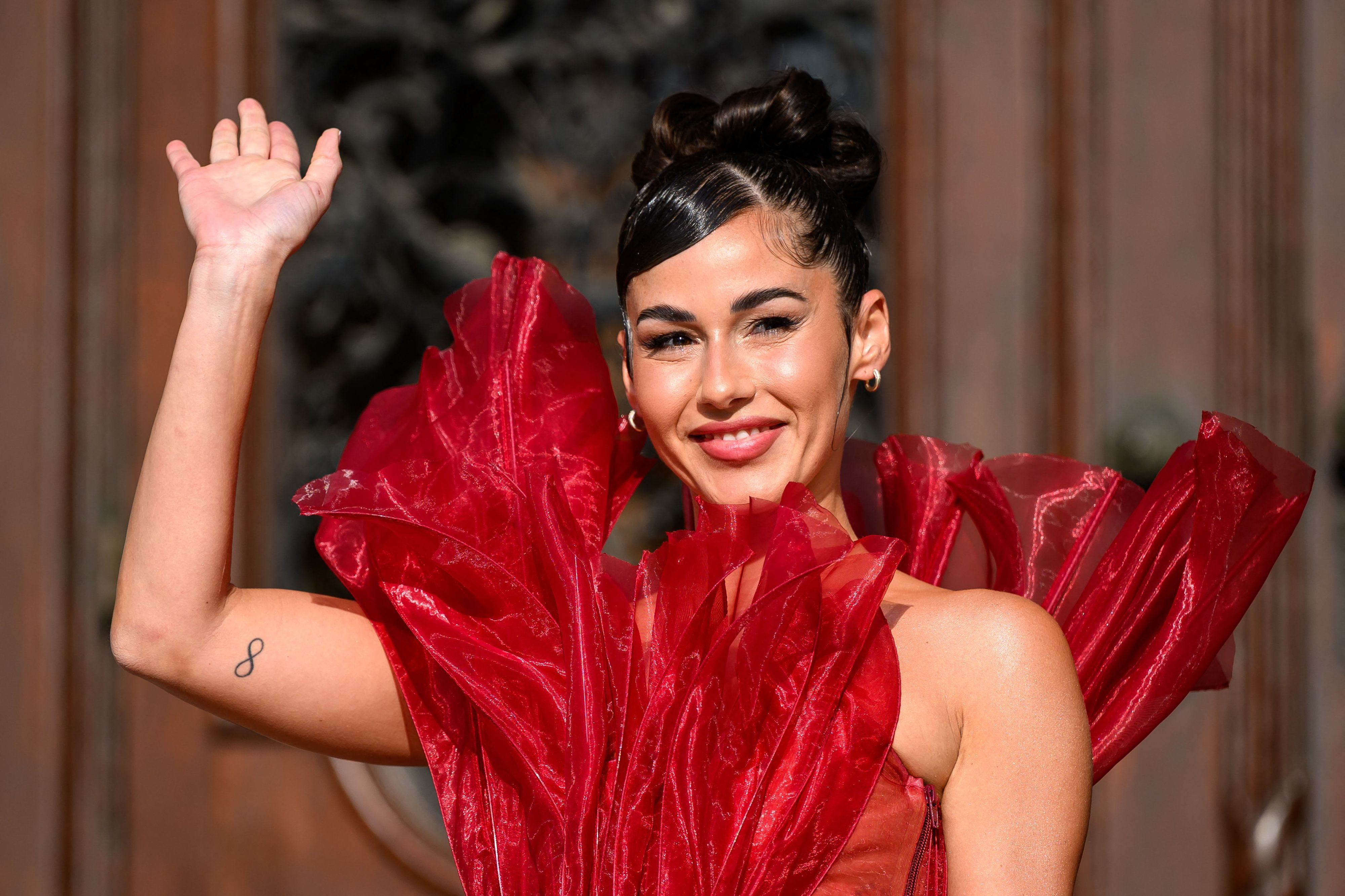 Sarah Engels beim ESC-Empfang in Wien.