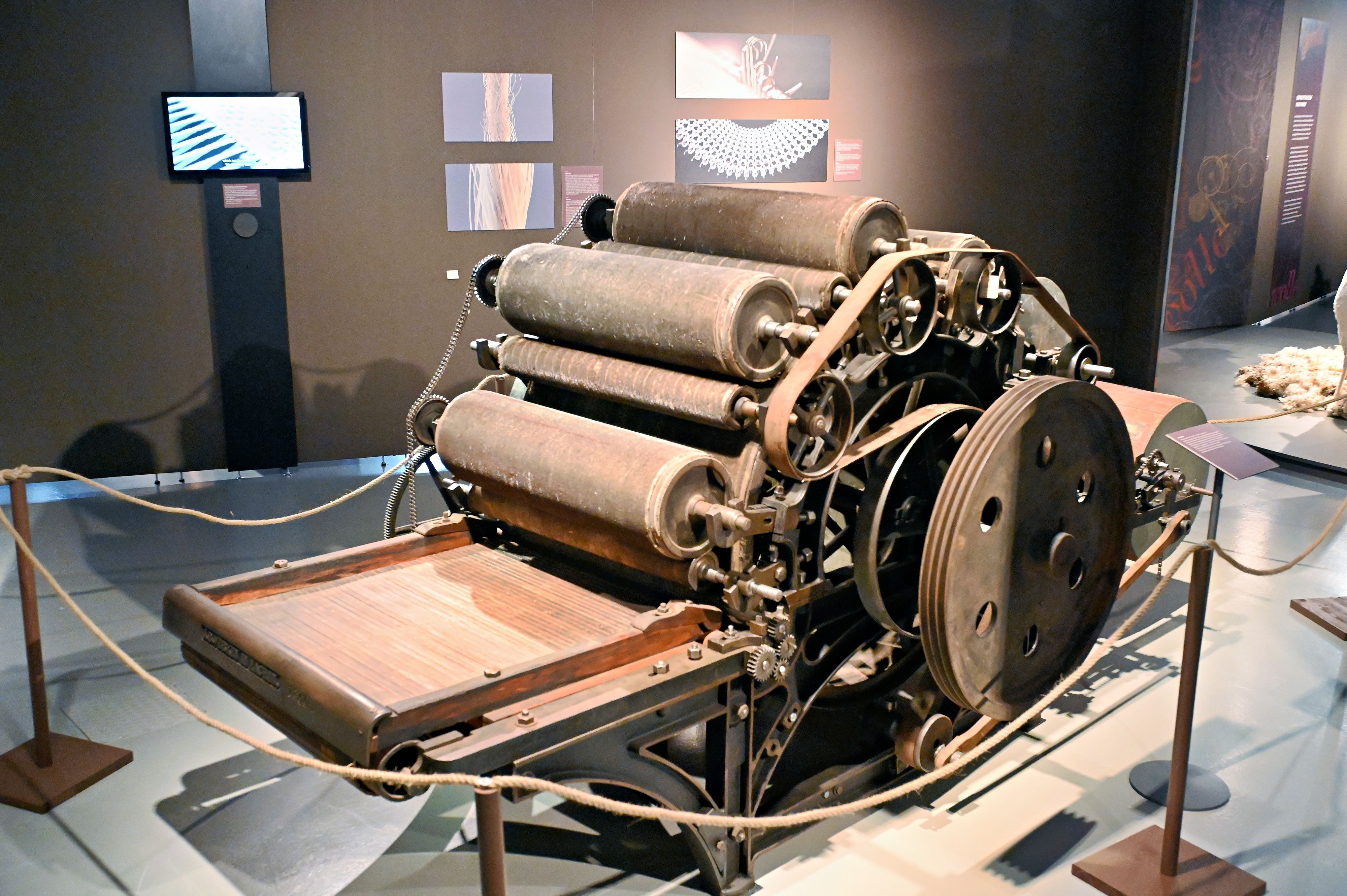 Eine der historischen Maschinen im LVR-Industriemuseum Kuchenheim.