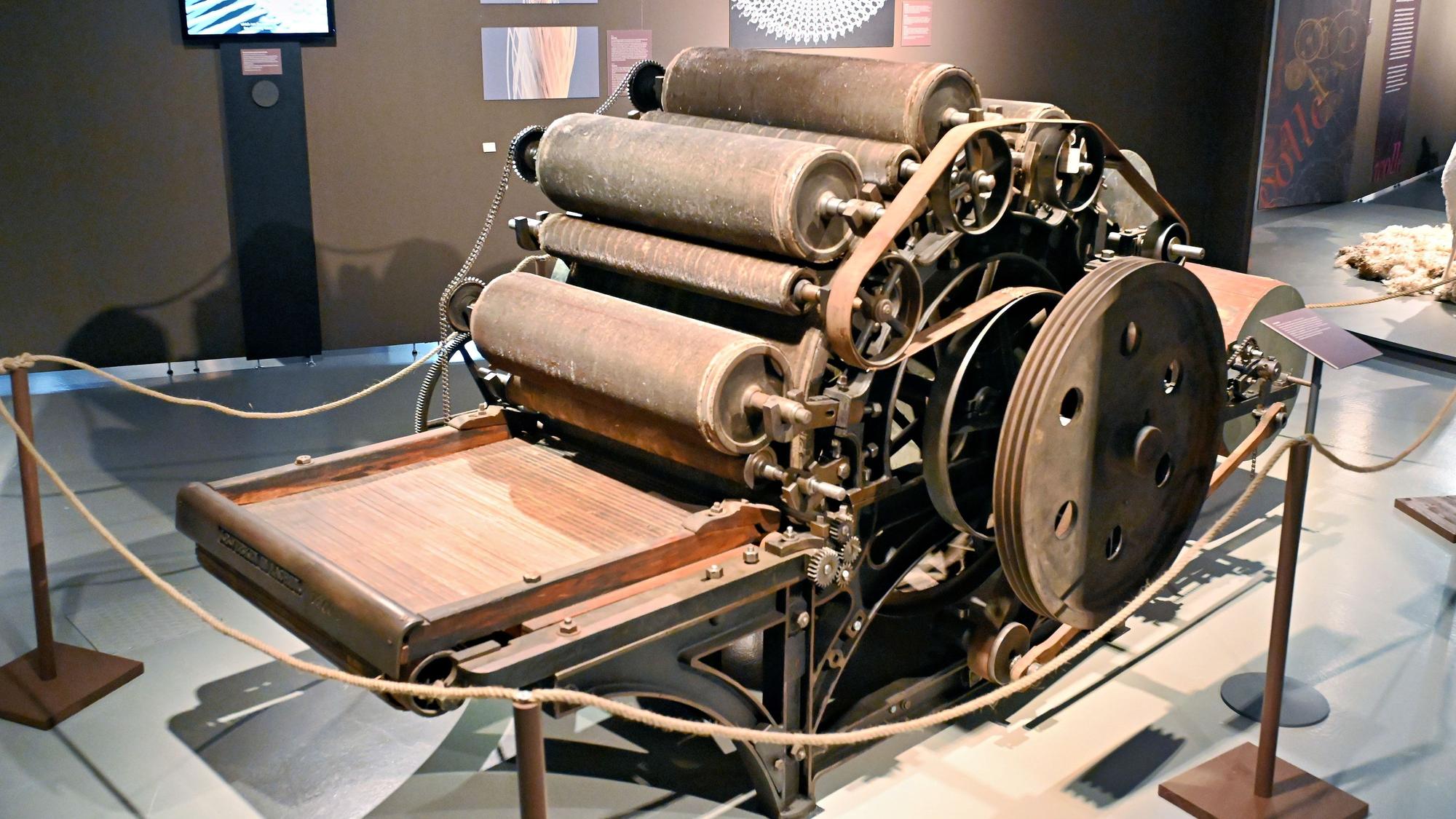 Eine der historischen Maschinen im LVR-Industriemuseum Kuchenheim.