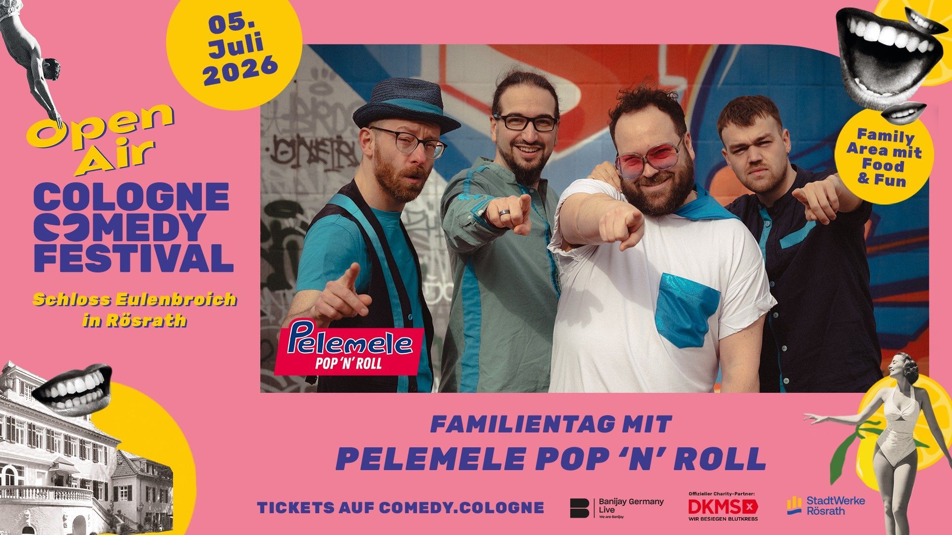 PELEMELE live beim Familientag Open Air (05.07.2026).