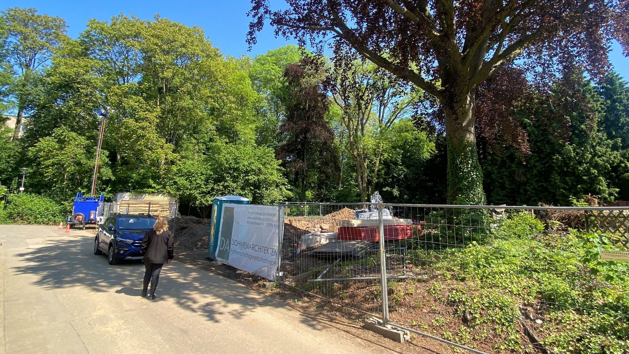 Der Fundort des Blindgängers in Lindenthal